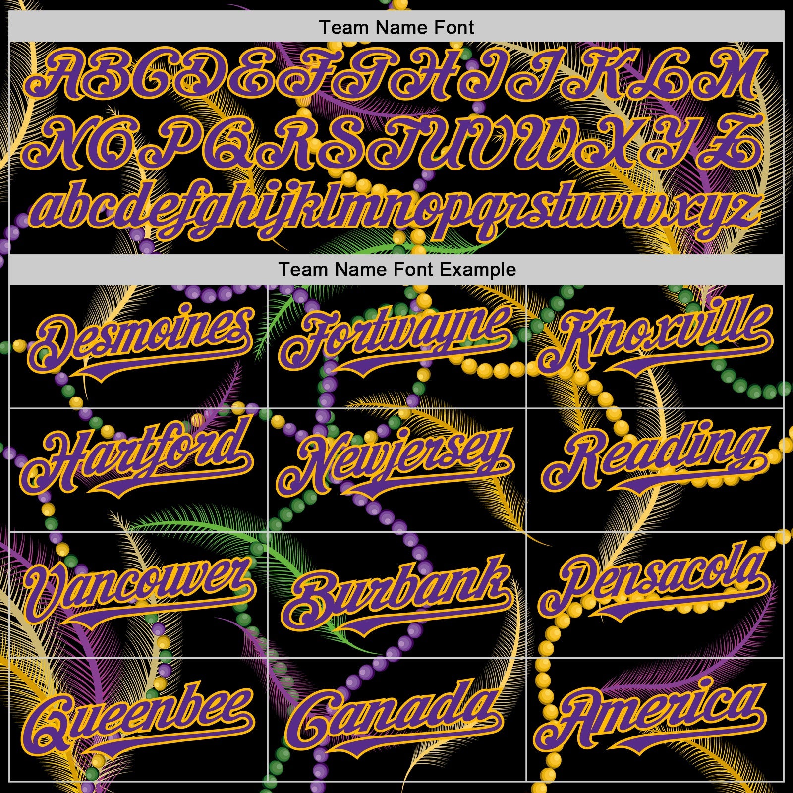 Custom Black Purple-Gold 3D Pattern Design Mardi Gras Shrove Tuesday Authentic Baseball Jersey view 4