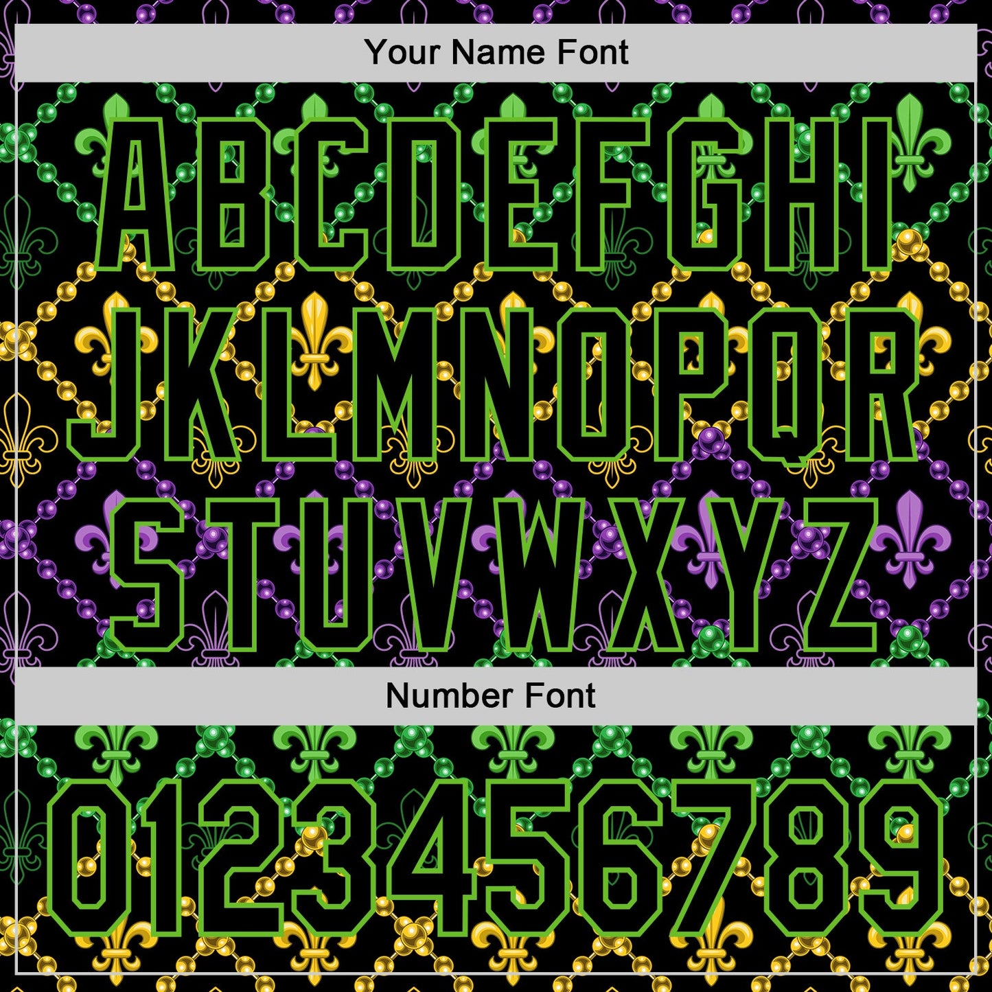 Custom Black Aurora Green 3D Pattern Design Mardi Gras Shrove Tuesday Authentic Baseball Jersey view 5