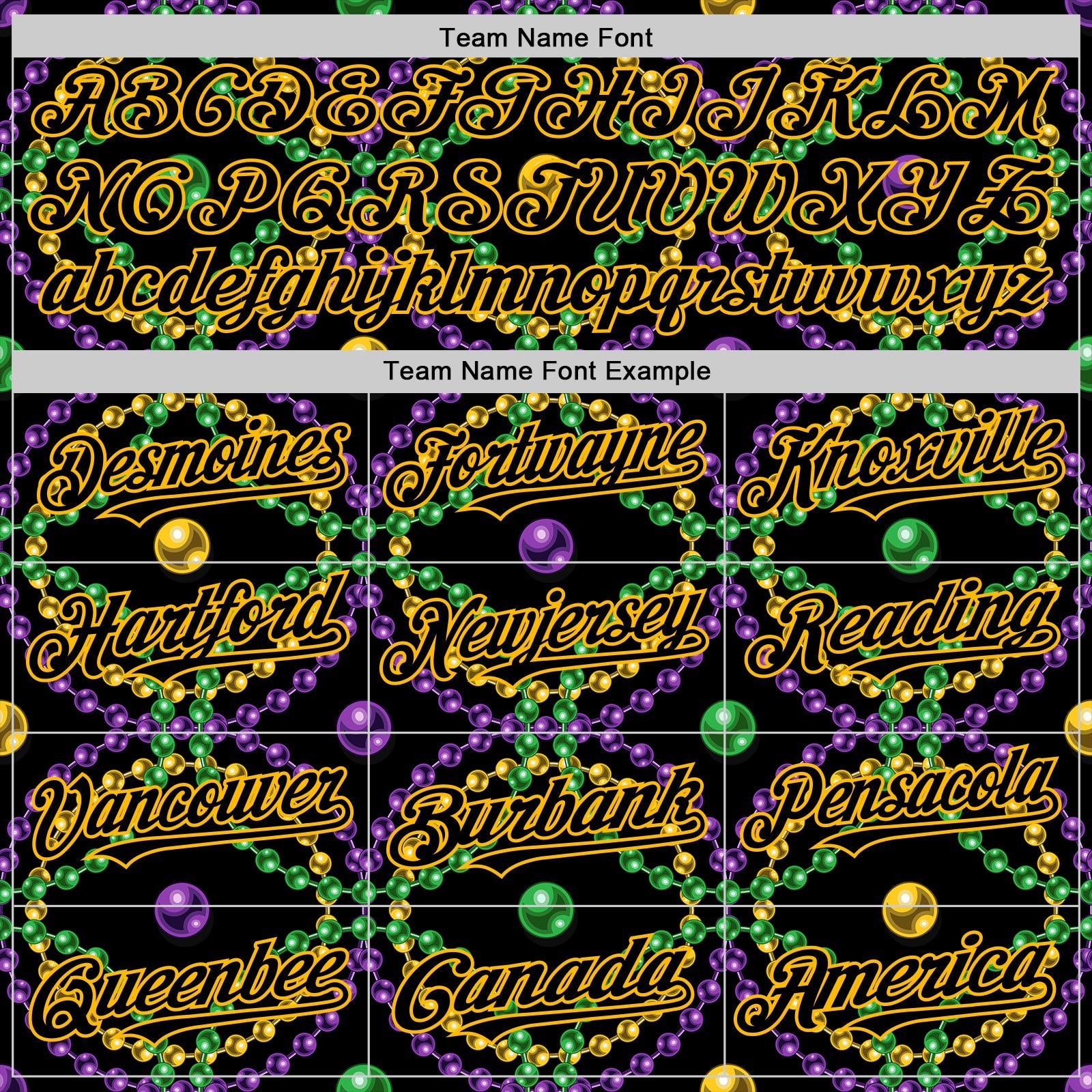 Custom Black Gold 3D Pattern Design Mardi Gras Shrove Tuesday Authentic Baseball Jersey view 4
