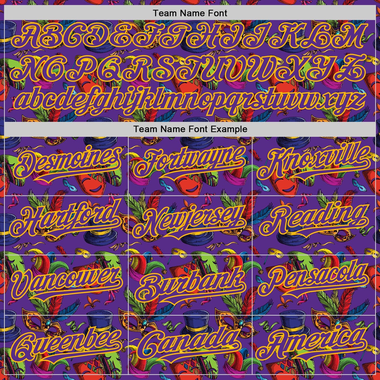 Custom Purple Gold 3D Pattern Design Mardi Gras Shrove Tuesday Authentic Baseball Jersey view 4