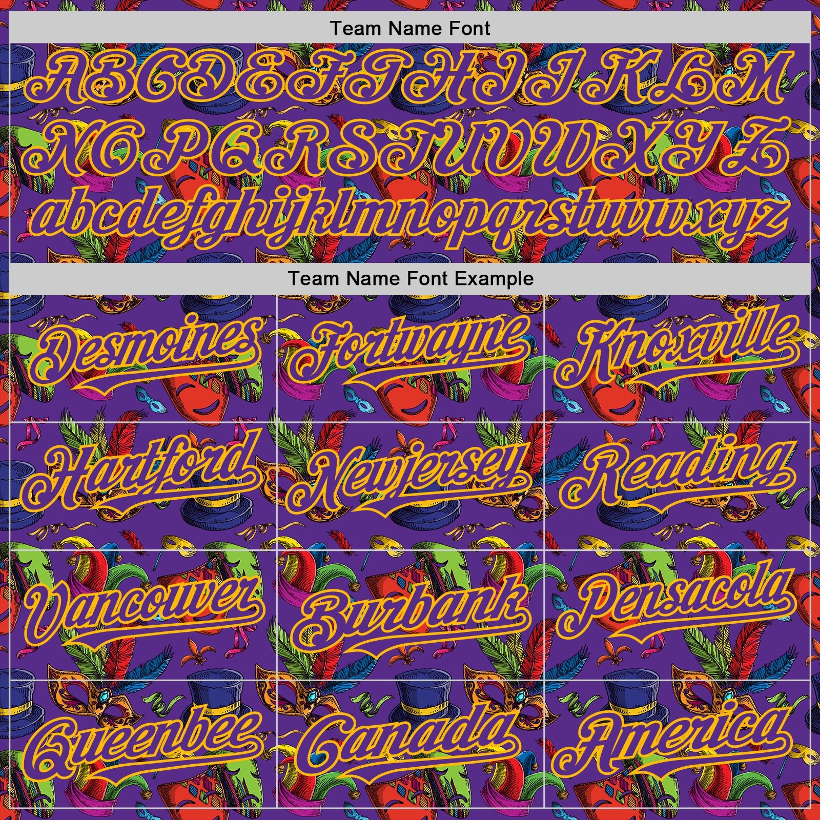 Custom Purple Gold 3D Pattern Design Mardi Gras Shrove Tuesday Authentic Baseball Jersey view 4