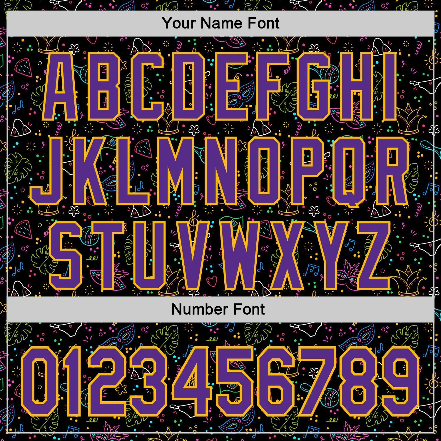 Custom Black Purple-Gold 3D Pattern Design Mardi Gras Shrove Tuesday Authentic Baseball Jersey view 5