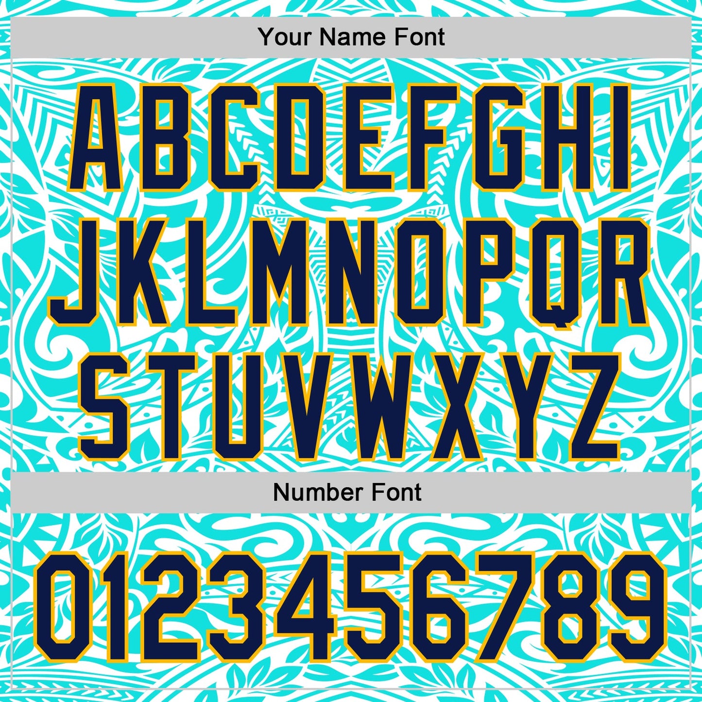 Custom Ice Blue Navy-Gold 3D Pattern Design Burner Costumes Tribal Tattoo Authentic Baseball Jersey view 5