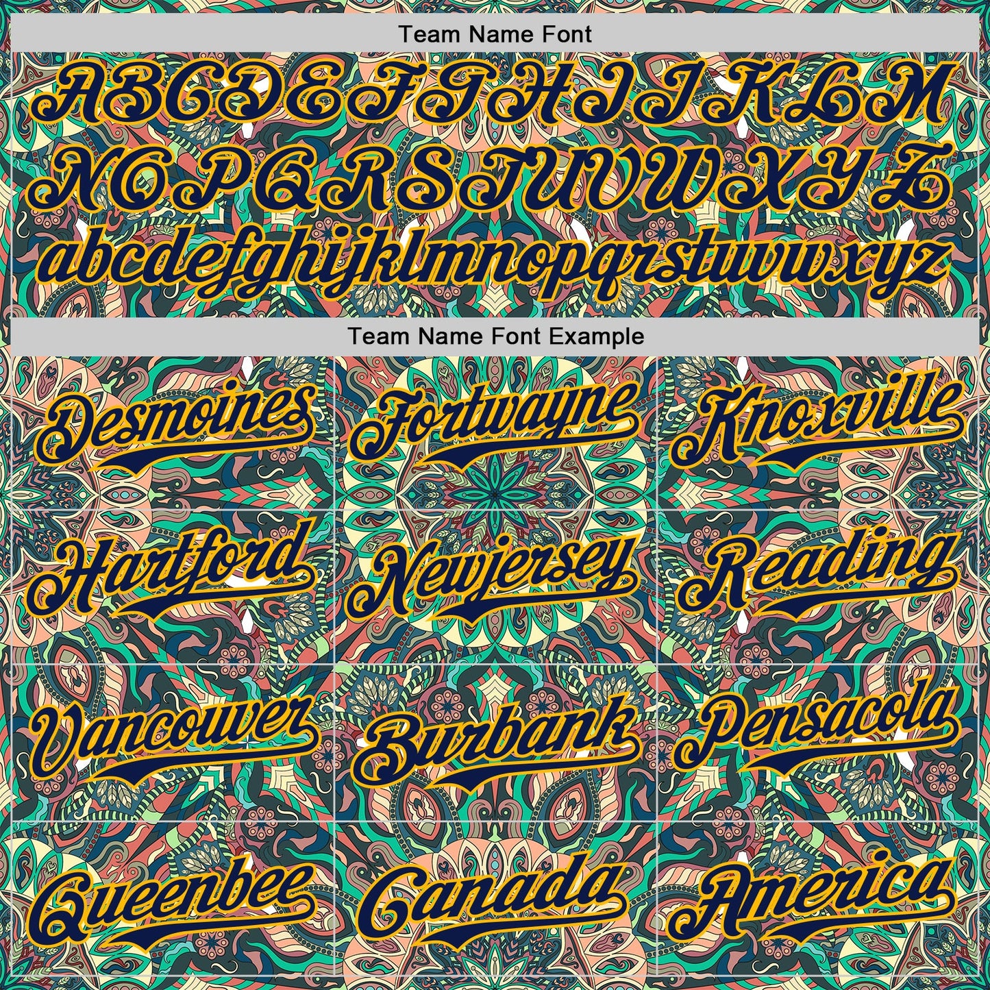 Custom Green Navy-Gold 3D Pattern Design Burner Costumes Psychedelic Authentic Baseball Jersey view 4