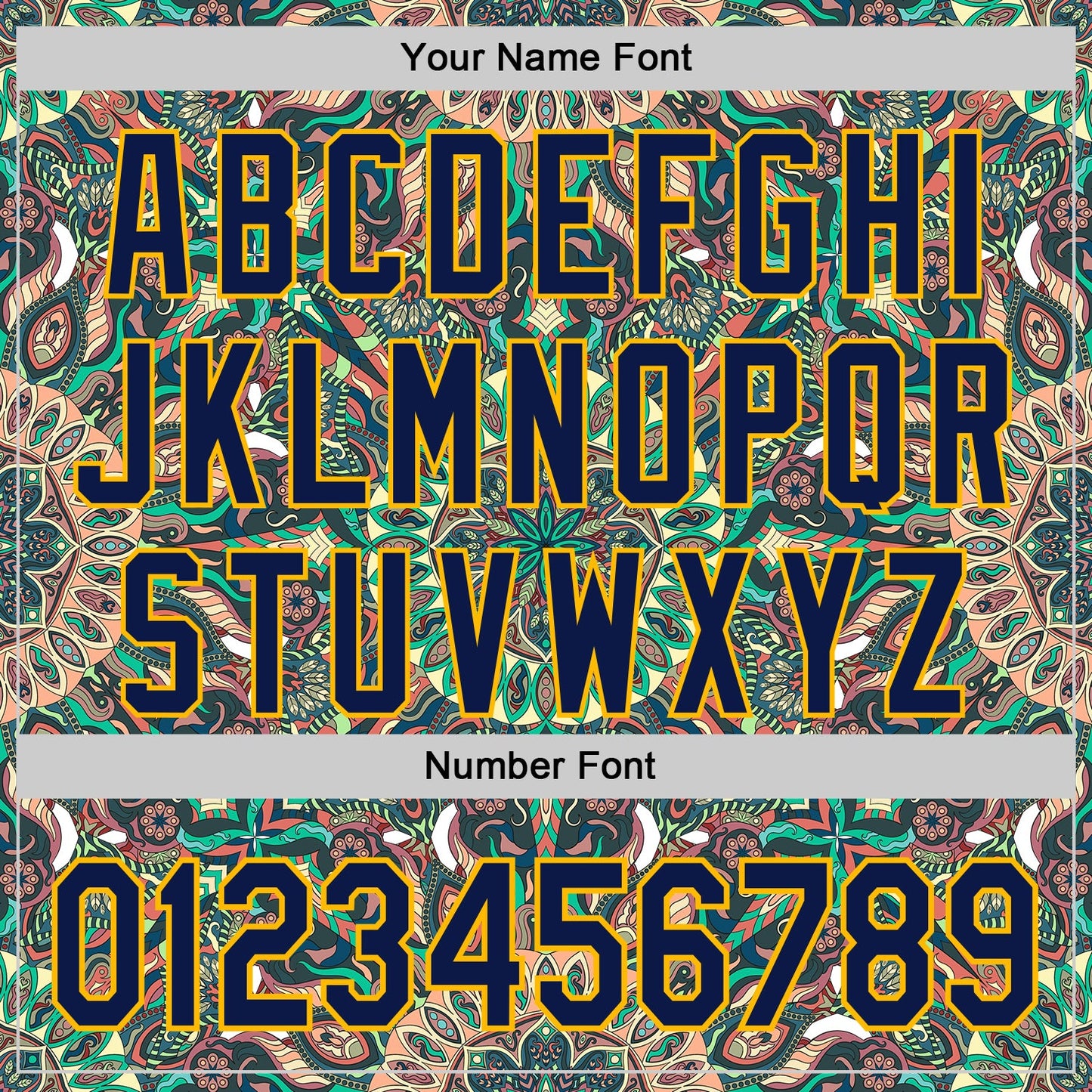 Custom Green Navy-Gold 3D Pattern Design Burner Costumes Psychedelic Authentic Baseball Jersey view 5
