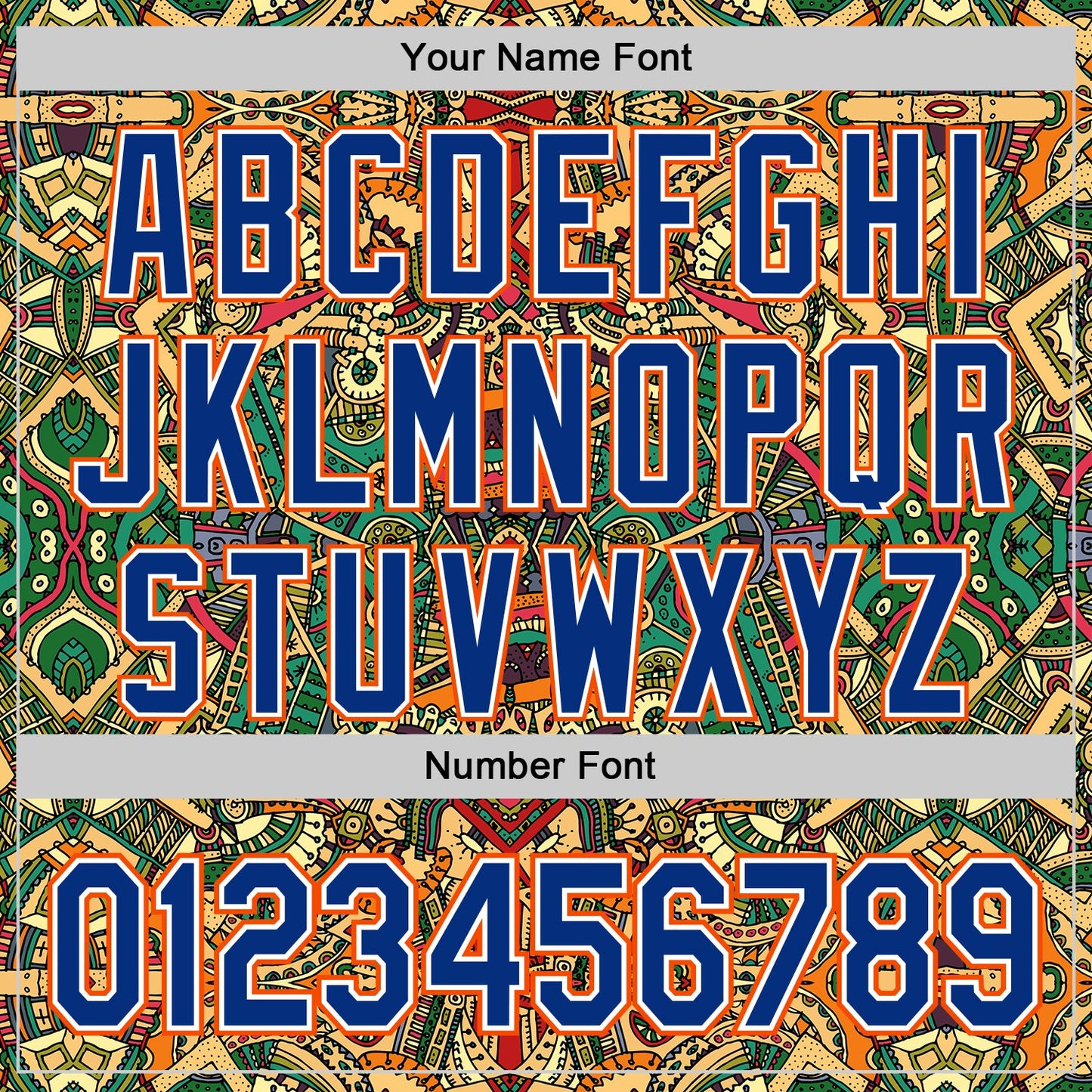 Custom Green Royal White-Orange 3D Pattern Design Burner Costumes Exotic Authentic Baseball Jersey view 5