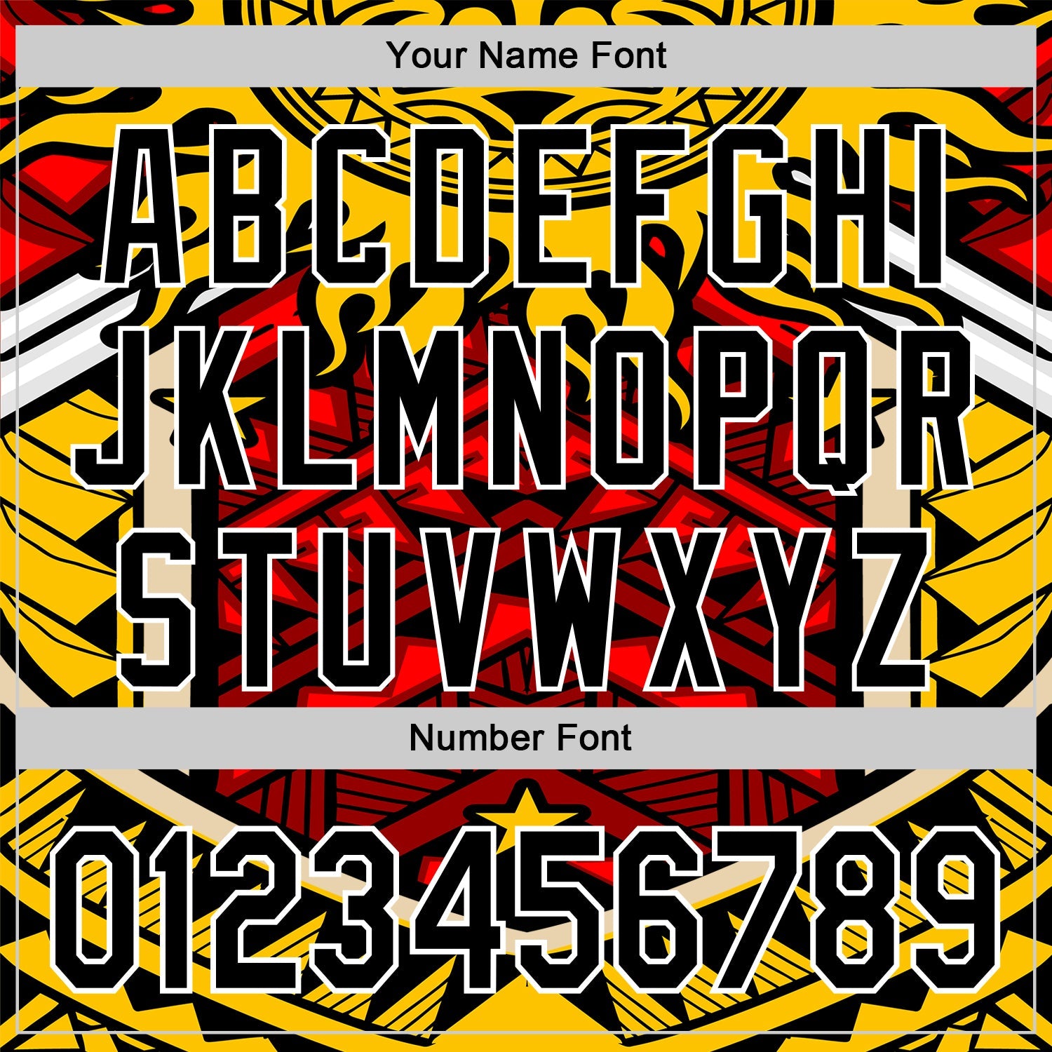 Custom Yellow Black Red-White 3D Pattern Design Rave Party Tribal Authentic Baseball Jersey view 5