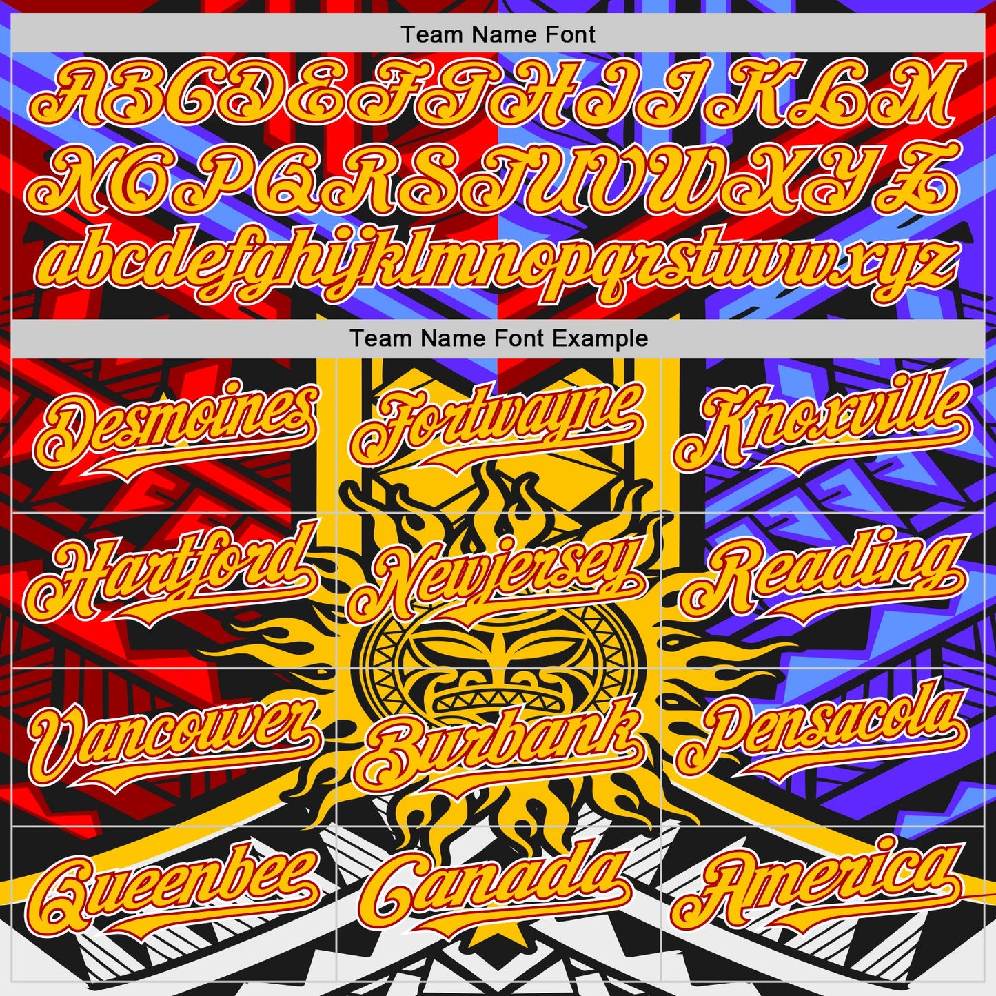 Custom Black Yellow Red-White 3D Pattern Design Rave Party Sun Tribal Authentic Baseball Jersey view 4