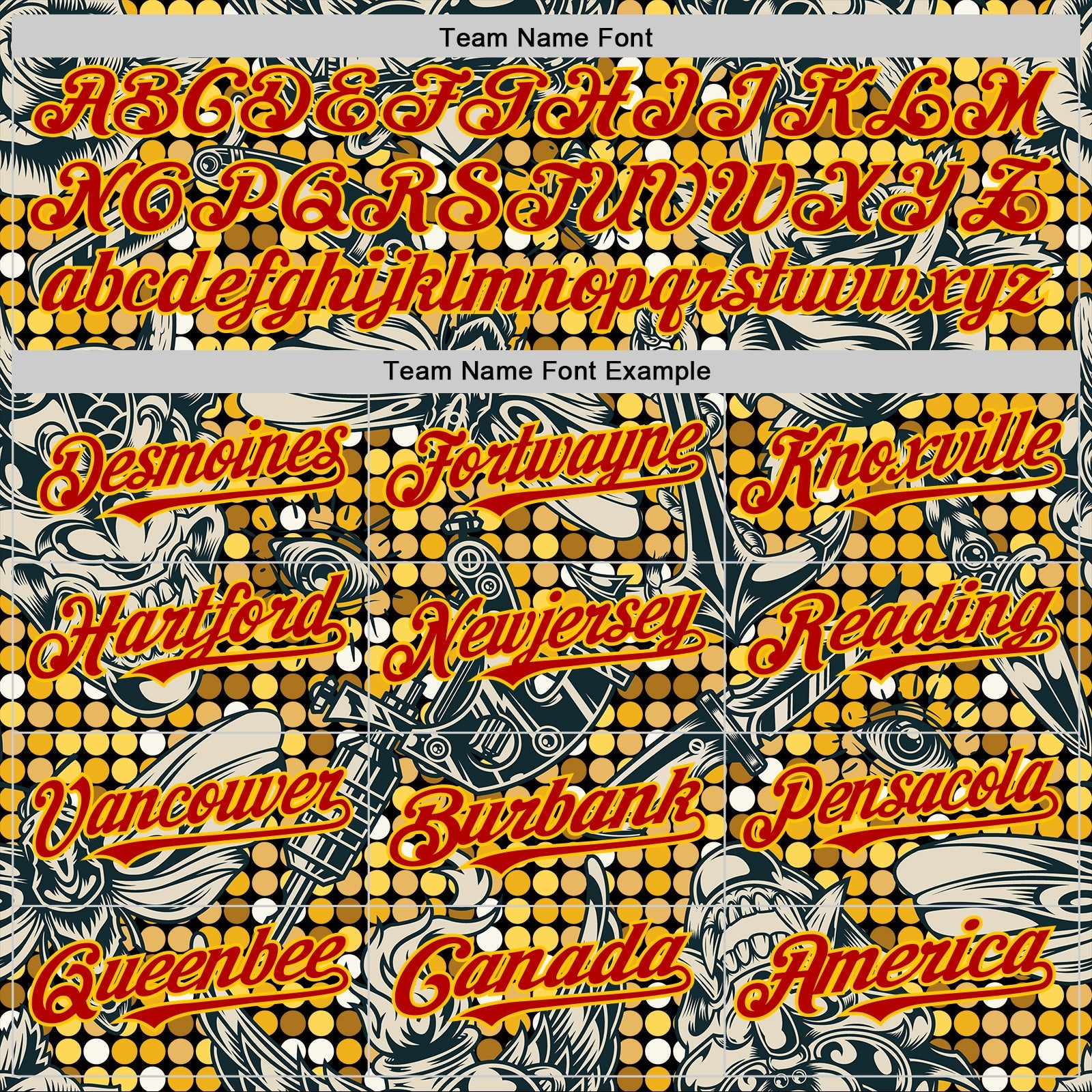 Custom Black Red-Yellow 3D Pattern Design Rave Party Tattoos Disco Authentic Baseball Jersey view 4