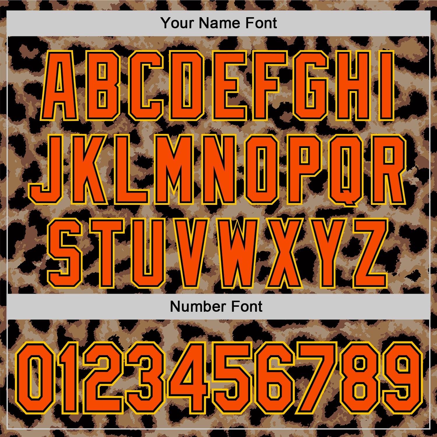 Custom Brown Orange Black-Yellow 3D Pattern Design Rave Party Animal Leopard Print Authentic Baseball Jersey view 5