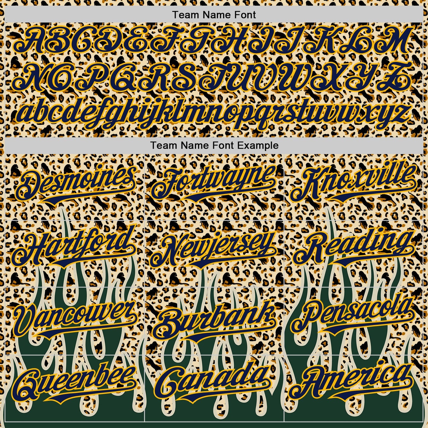 Custom Cream Navy-Gold 3D Pattern Design Rave Party Animal Leopard Print Authentic Baseball Jersey view 4