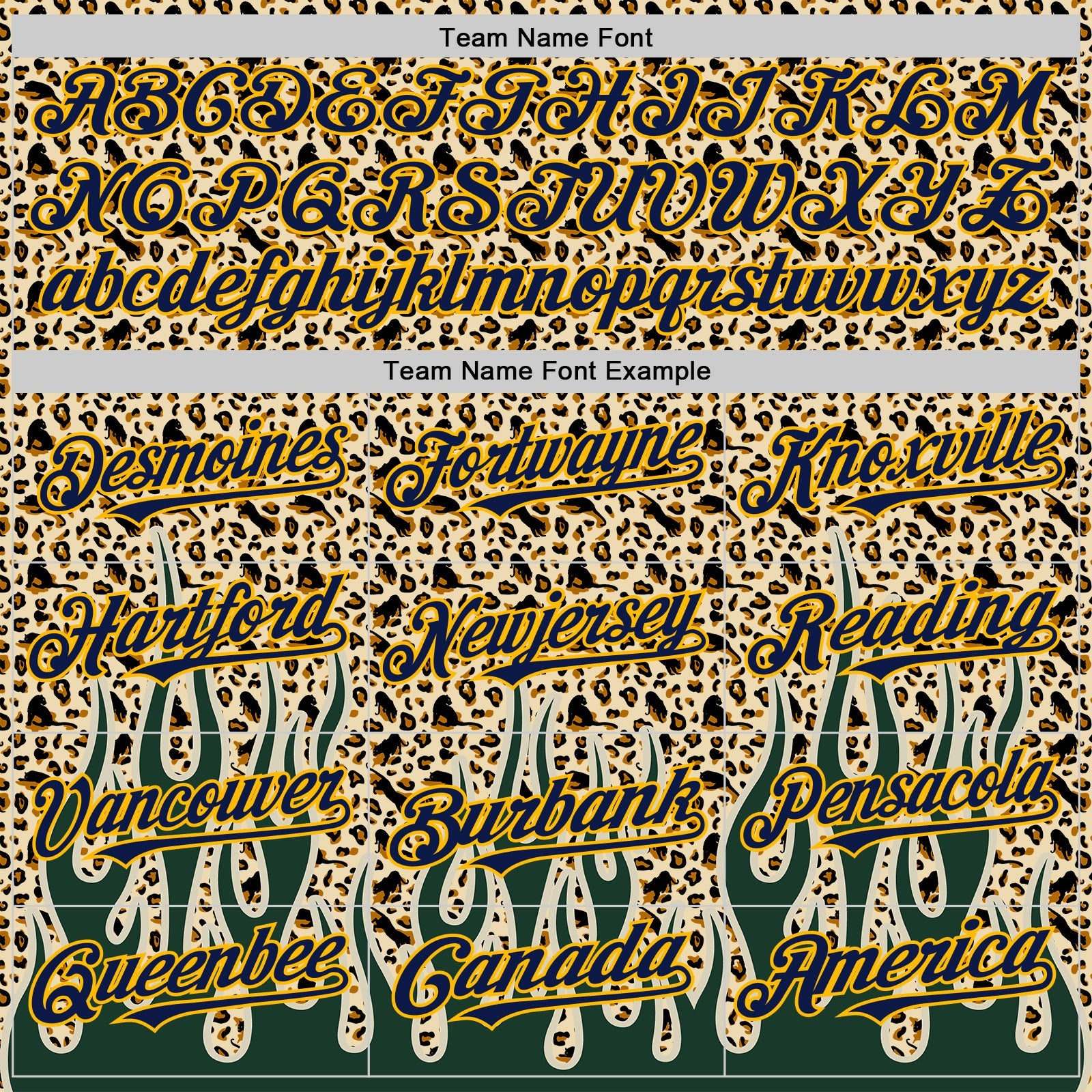 Custom Cream Navy-Gold 3D Pattern Design Rave Party Animal Leopard Print Authentic Baseball Jersey view 4