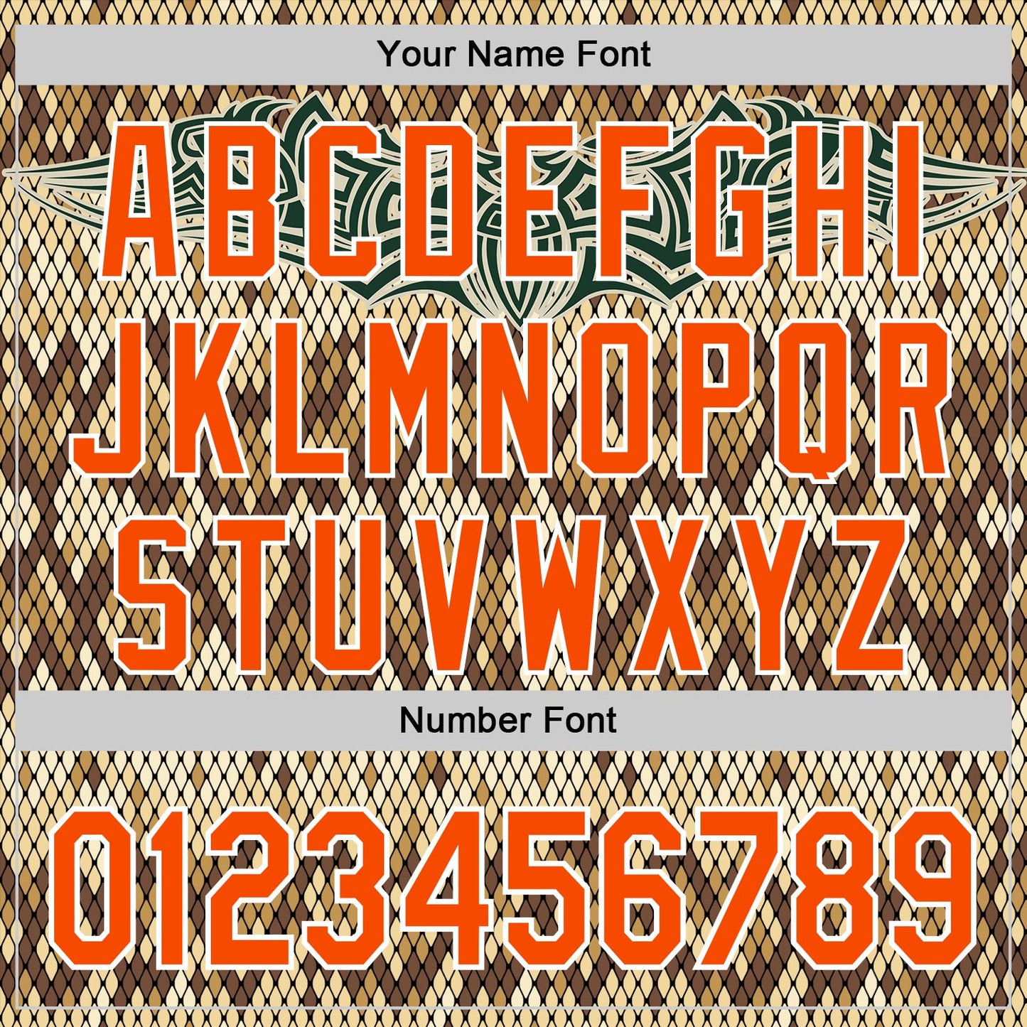 Custom Black Orange-White 3D Pattern Design Rave Party Animal Snake Python Print Authentic Baseball Jersey view 5