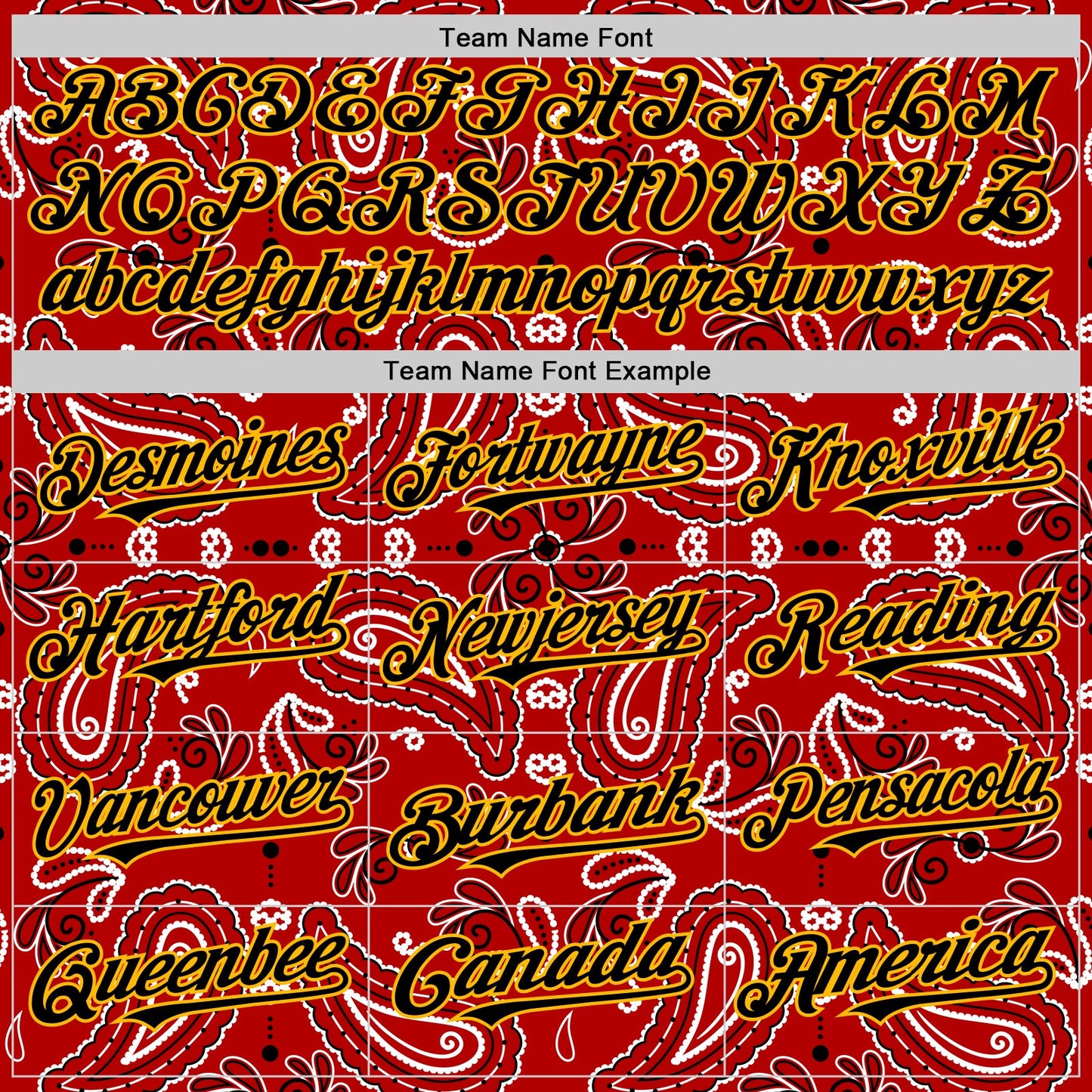 Custom Red Black-Gold 3D Pattern Design Rave Party Paisley Bandana Authentic Baseball Jersey view 4