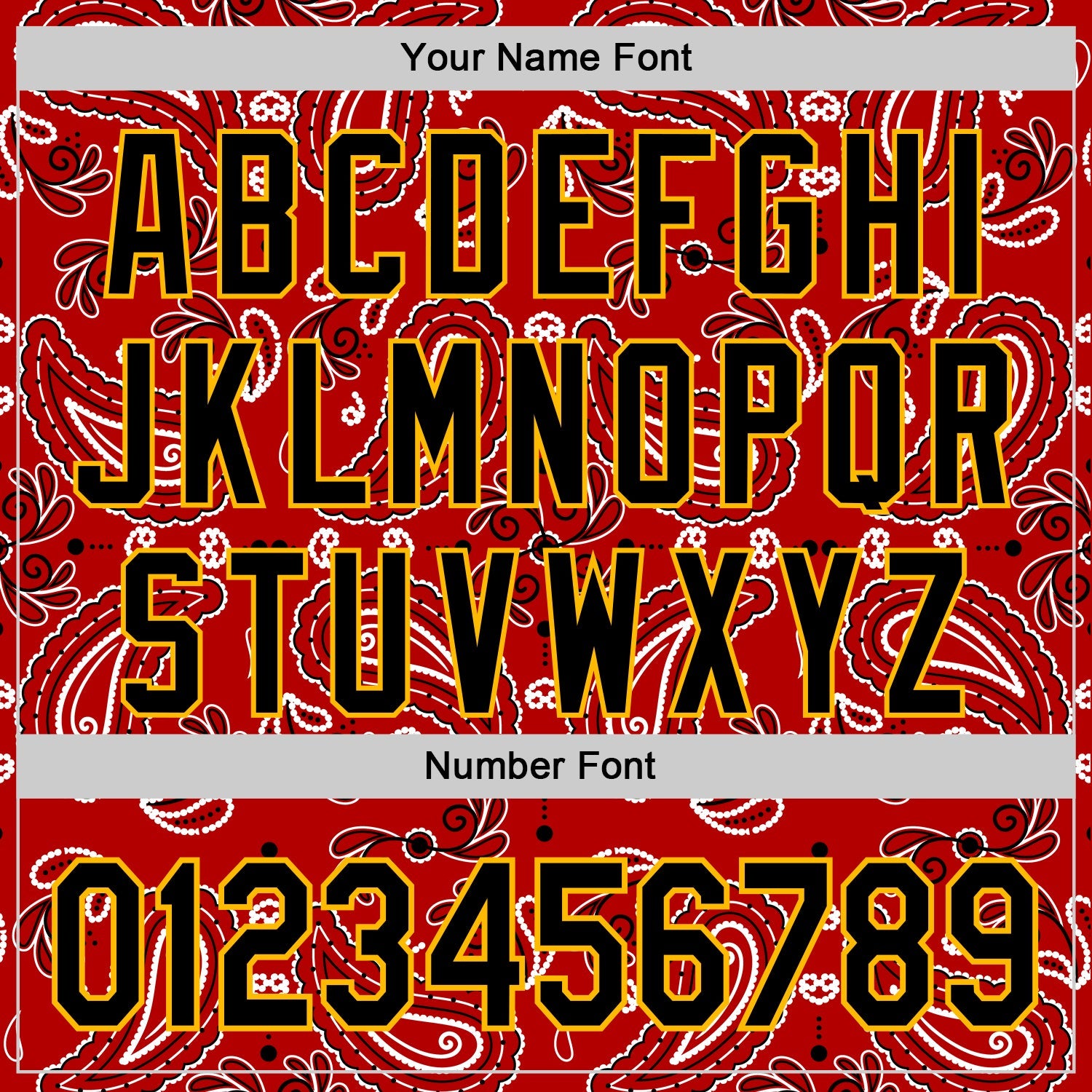 Custom Red Black-Gold 3D Pattern Design Rave Party Paisley Bandana Authentic Baseball Jersey view 5