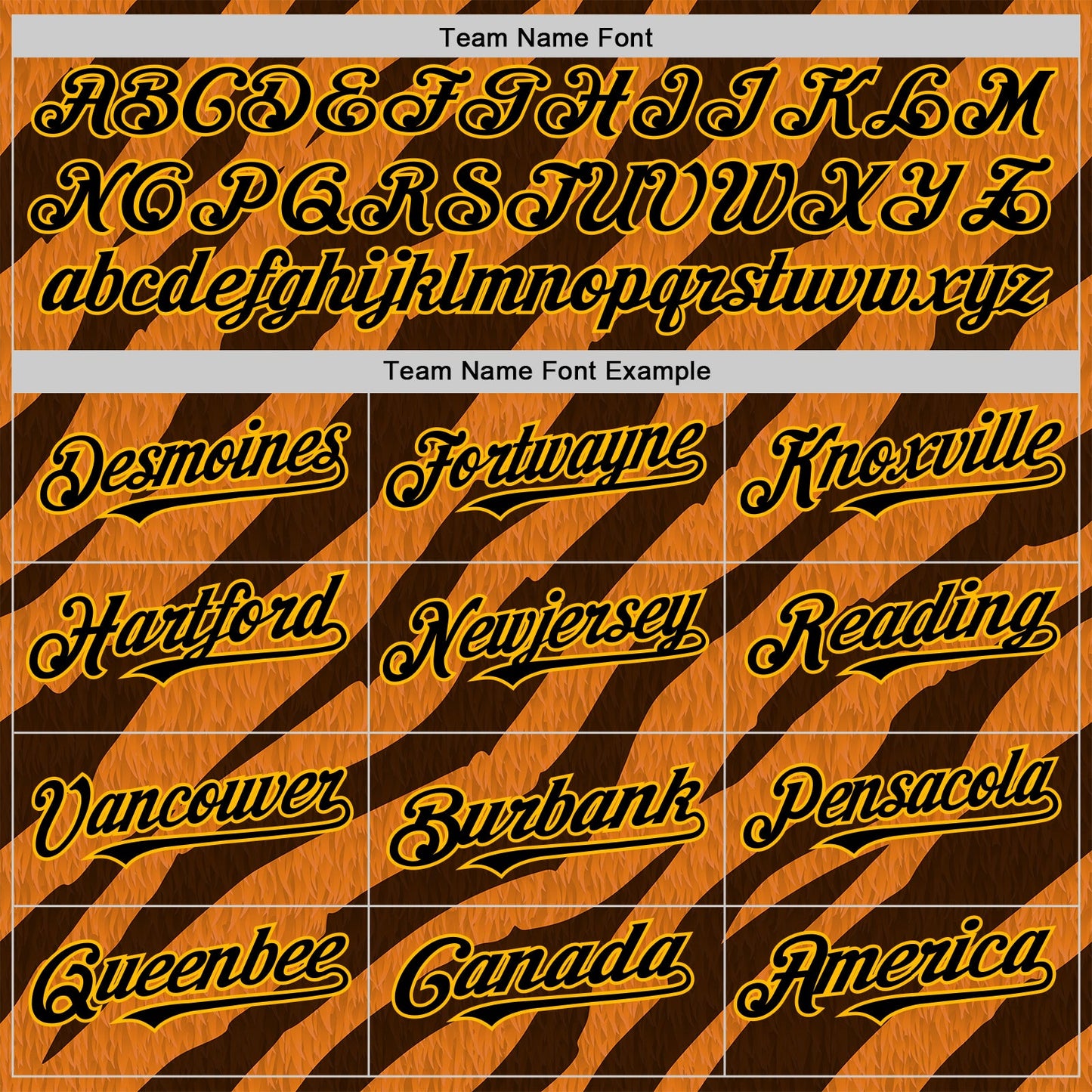 Custom Orange Black-Gold 3D Pattern Design Rave Party Tiger Print Authentic Baseball Jersey view 4