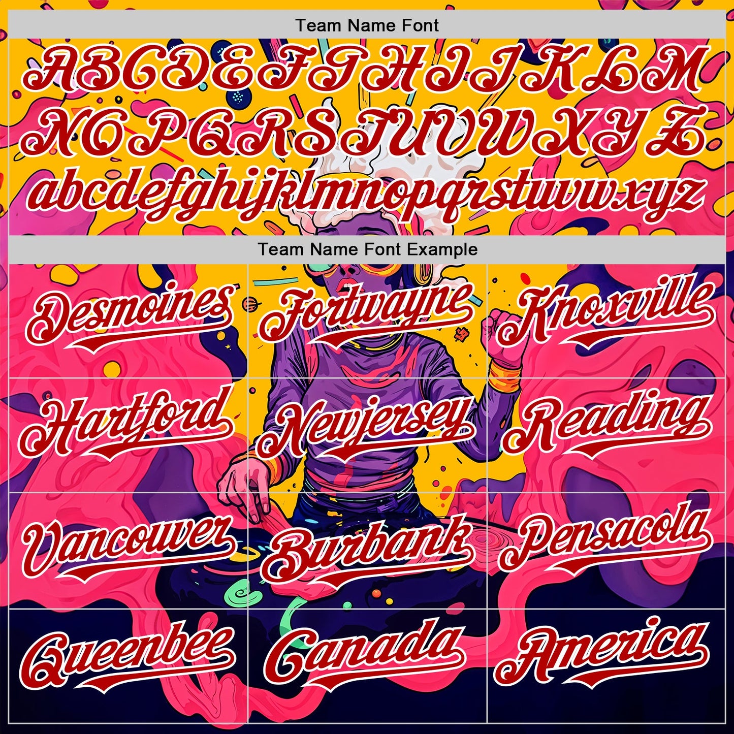 Custom Gold Red-White 3D Pattern Design Rave Party Trippy Disco Authentic Baseball Jersey view 4