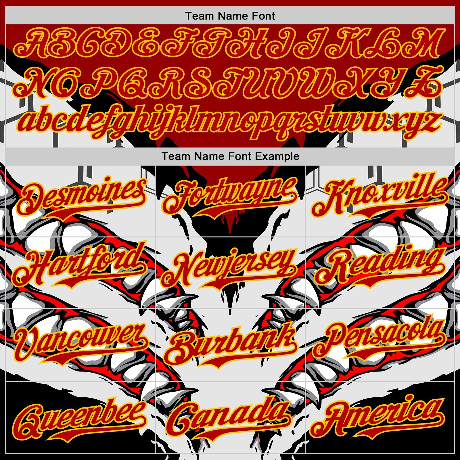 Custom White Red-Yellow 3D Pattern Design Burner Costumes Shark Teeth Authentic Baseball Jersey view 4