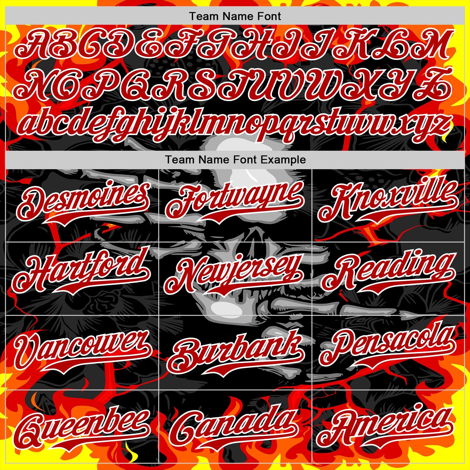 Custom Black Red-White 3D Pattern Design Burner Costumes Hellfire Skull Authentic Baseball Jersey view 4