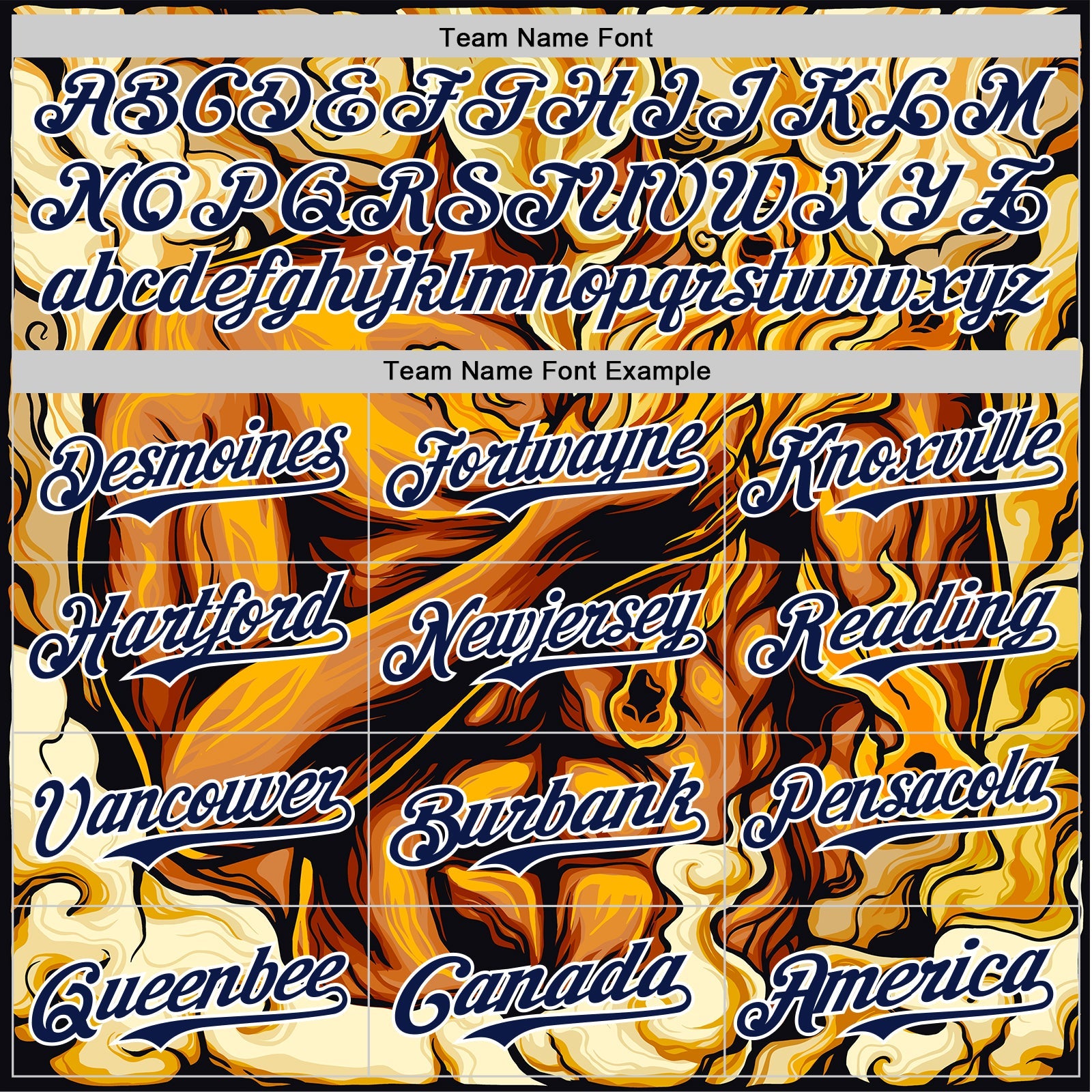 Custom Gold Navy-White 3D Pattern Design Burner Costumes Flame Authentic Baseball Jersey view 4