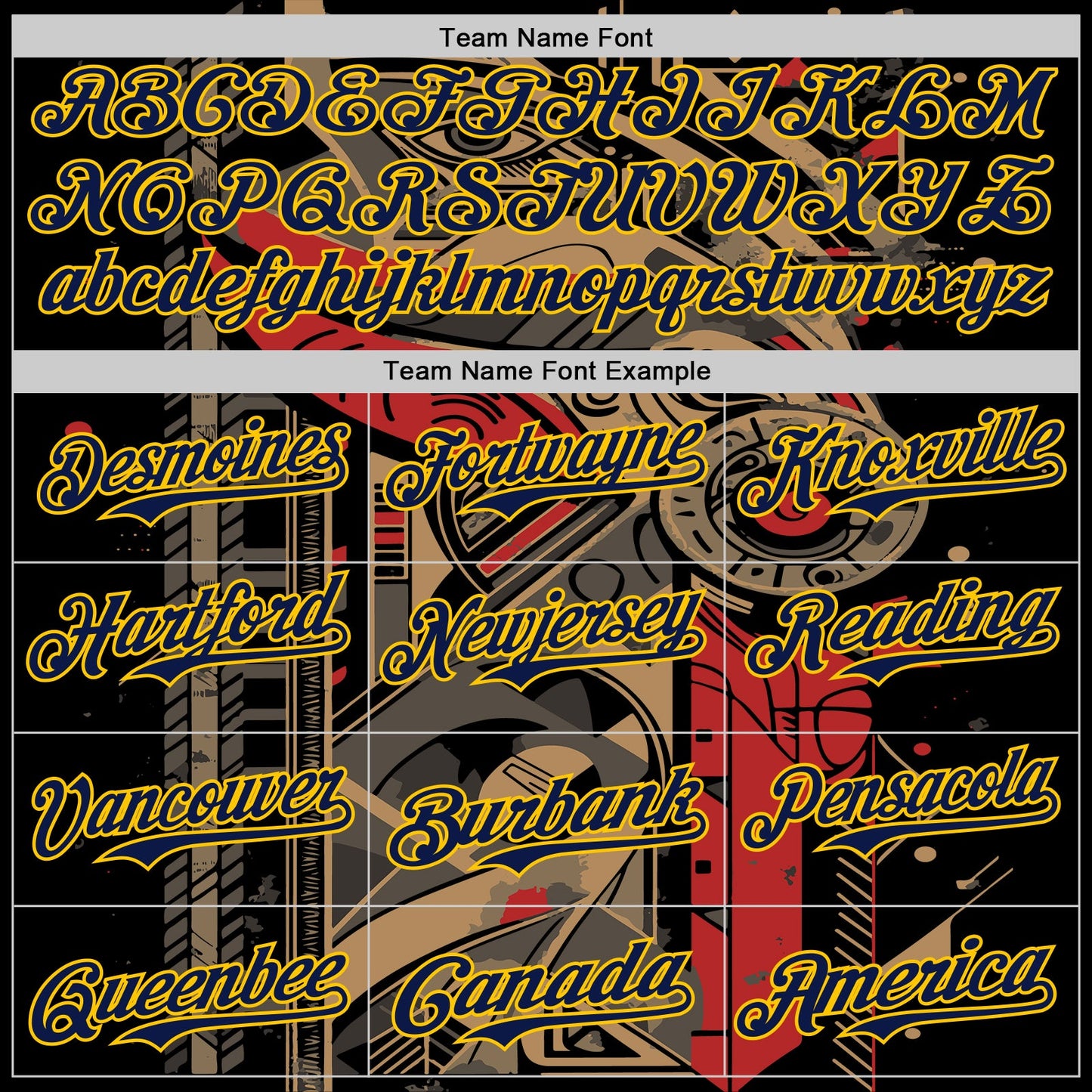 Custom Black Navy-Yellow 3D Pattern Design Burner Costumes Abstract Shape Authentic Baseball Jersey view 4