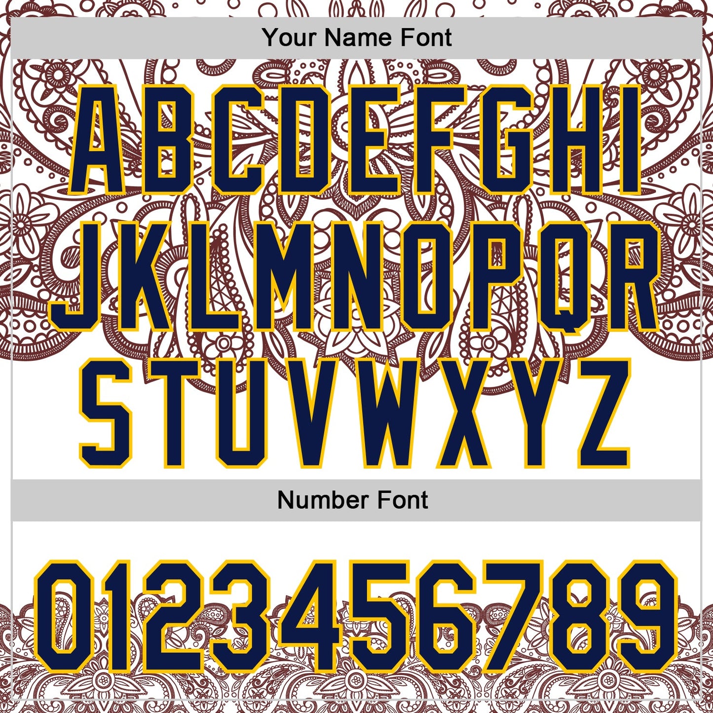 Custom White Navy Red-Yellow 3D Pattern Design Burner Costumes Paisley Bandana Authentic Baseball Jersey view 5