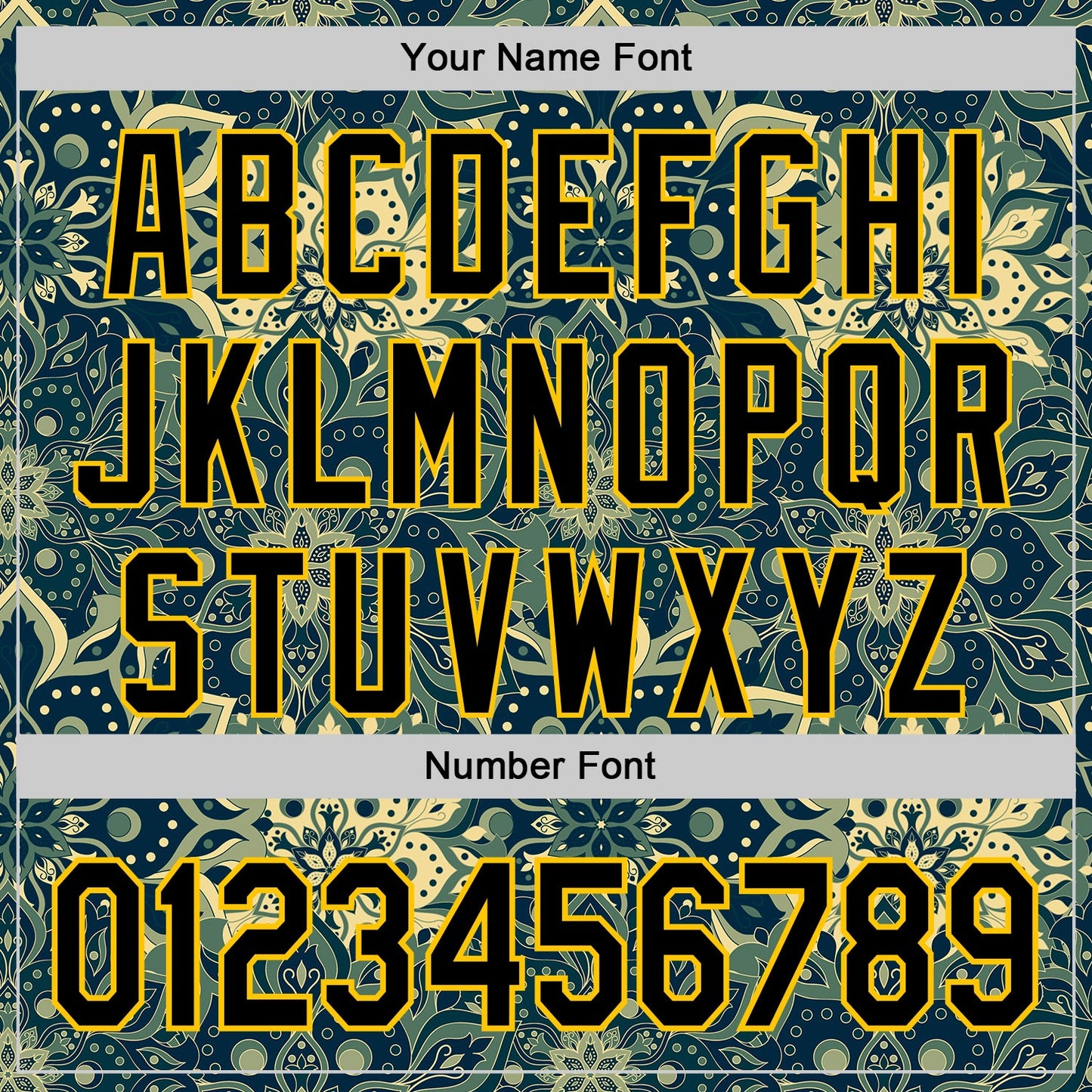 Custom Green Black-Yellow 3D Pattern Design Burner Costumes Paisley Bandana Authentic Baseball Jersey view 5