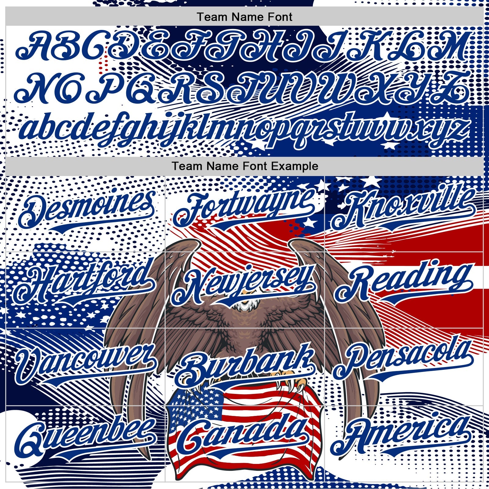 Custom White Red-Royal 3D American Flag National Symbols Bald Eagle Authentic Baseball Jersey view 4