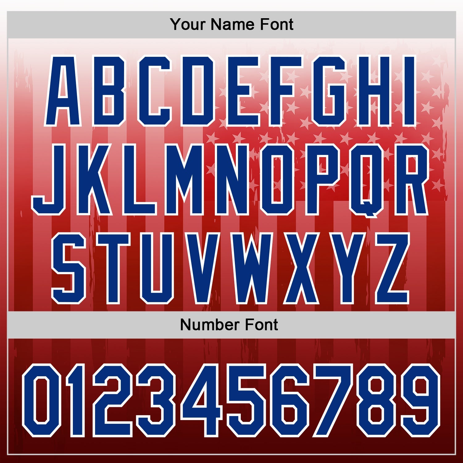 Custom White Royal-Red 3D American Flag Authentic Baseball Jersey view 5