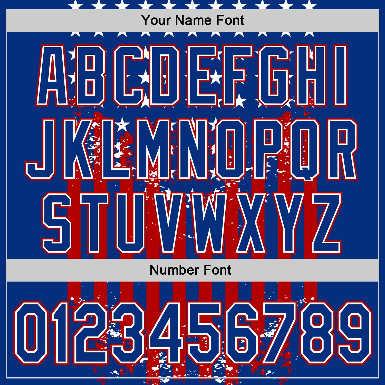 Custom Royal Red-White 3D Retro American Flag Authentic Baseball Jersey view 5