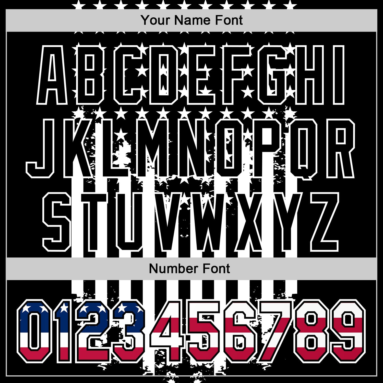 Custom Black USA Flag-White 3D Retro American Flag Authentic Baseball Jersey view 5
