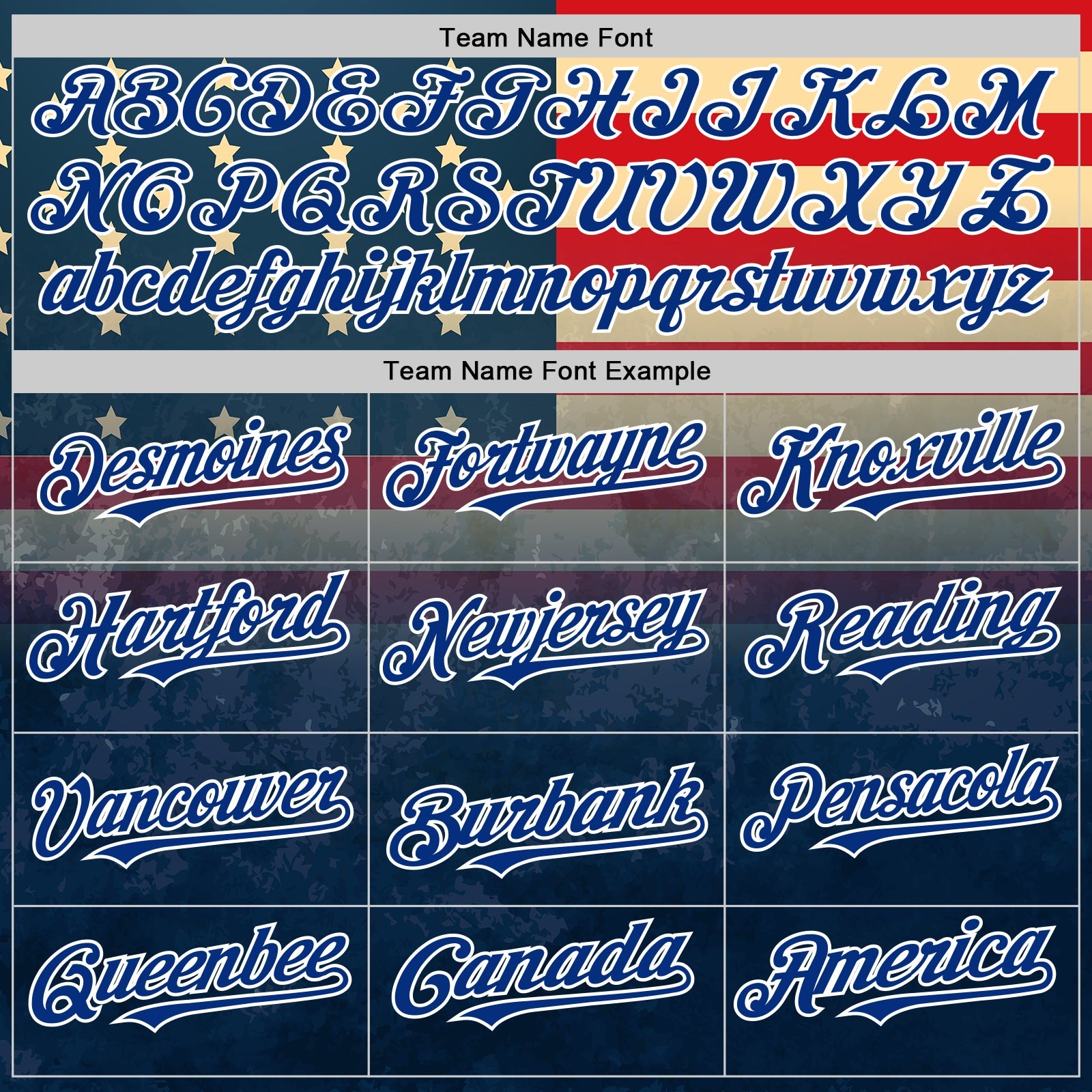 Custom Navy Red Royal-White 3D Gradient Retro American Flag Authentic Baseball Jersey view 4