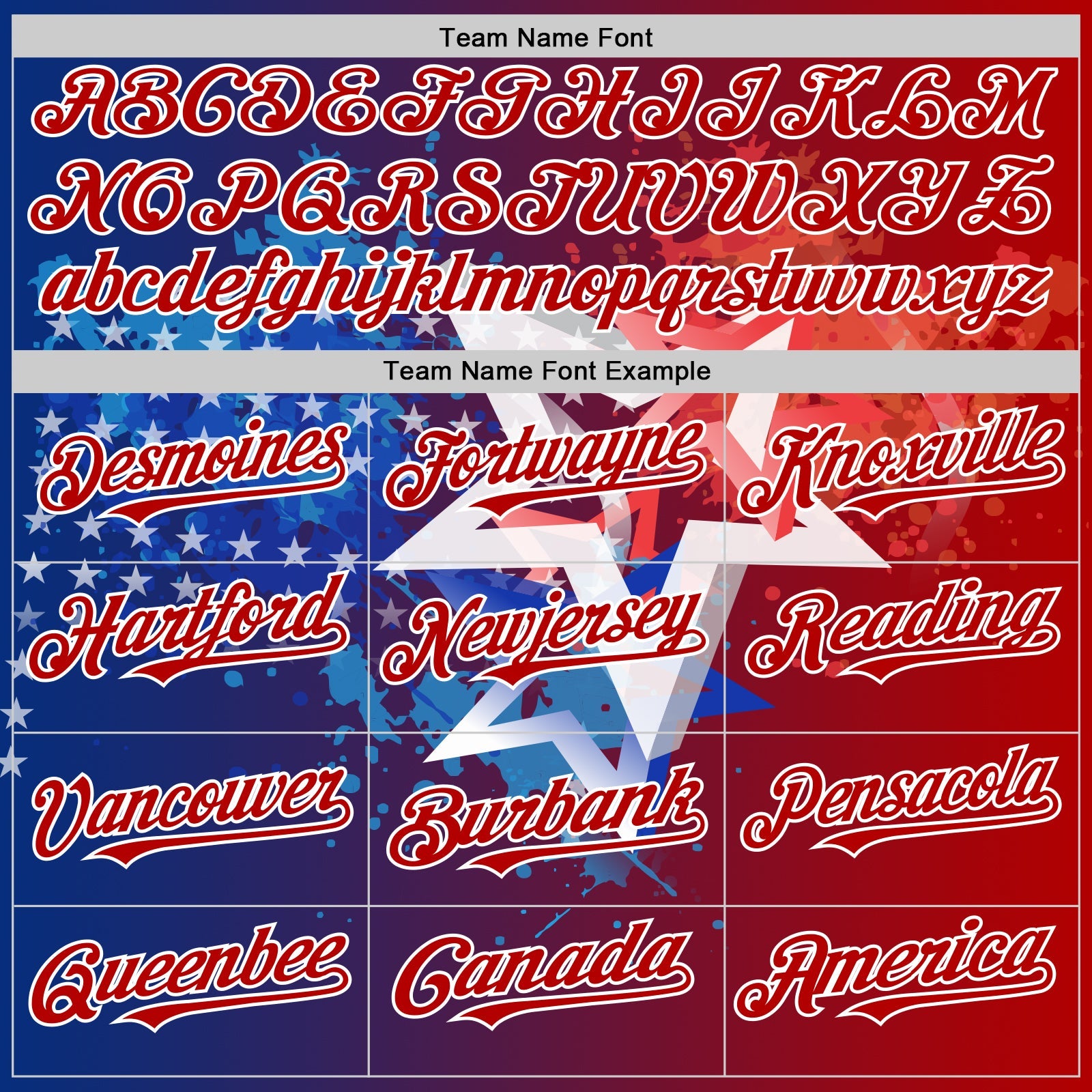 Custom Red Royal-White 3D Gradient American Flag America-Inspired Authentic Baseball Jersey view 4