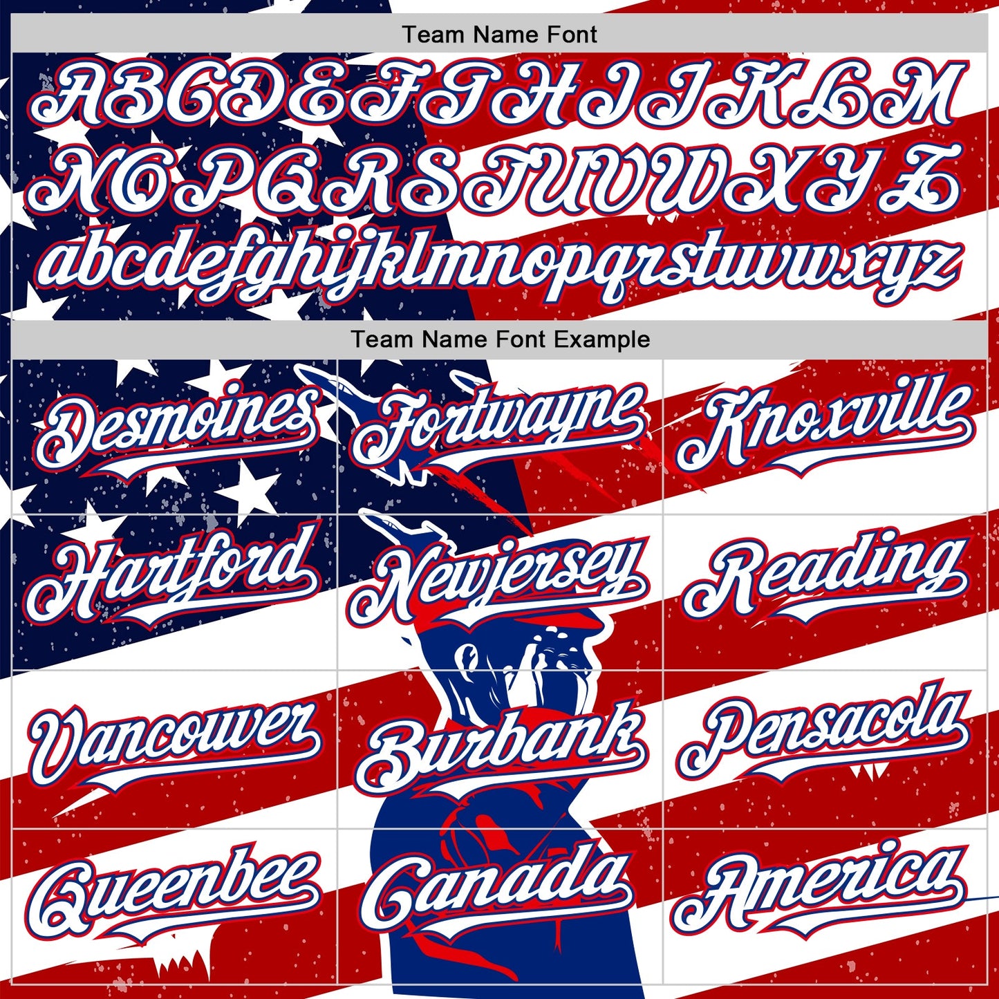 Custom White Royal-Fire Red 3D Retro American Flag Salute Authentic Baseball Jersey view 4