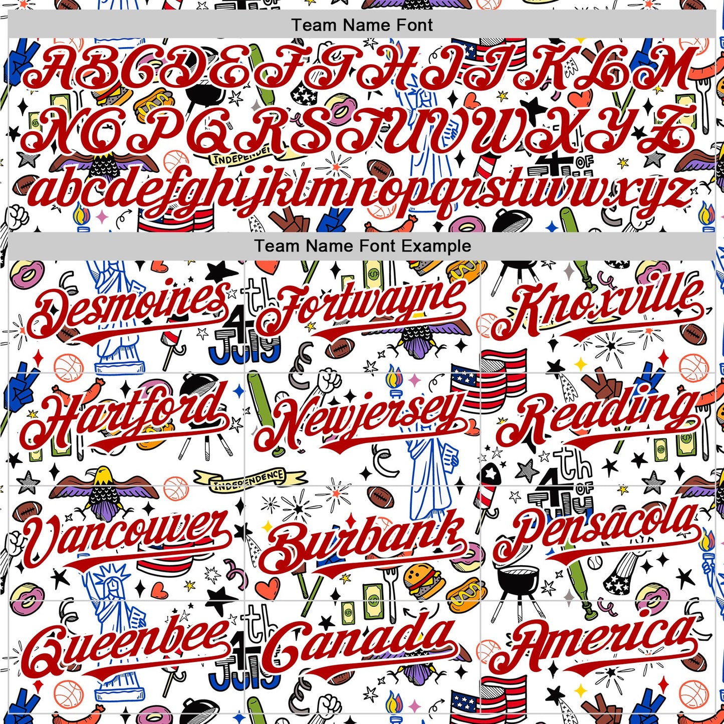 Custom White Royal-Red 3D American Flag Independence Day National Symbols Authentic Baseball Jersey view 4