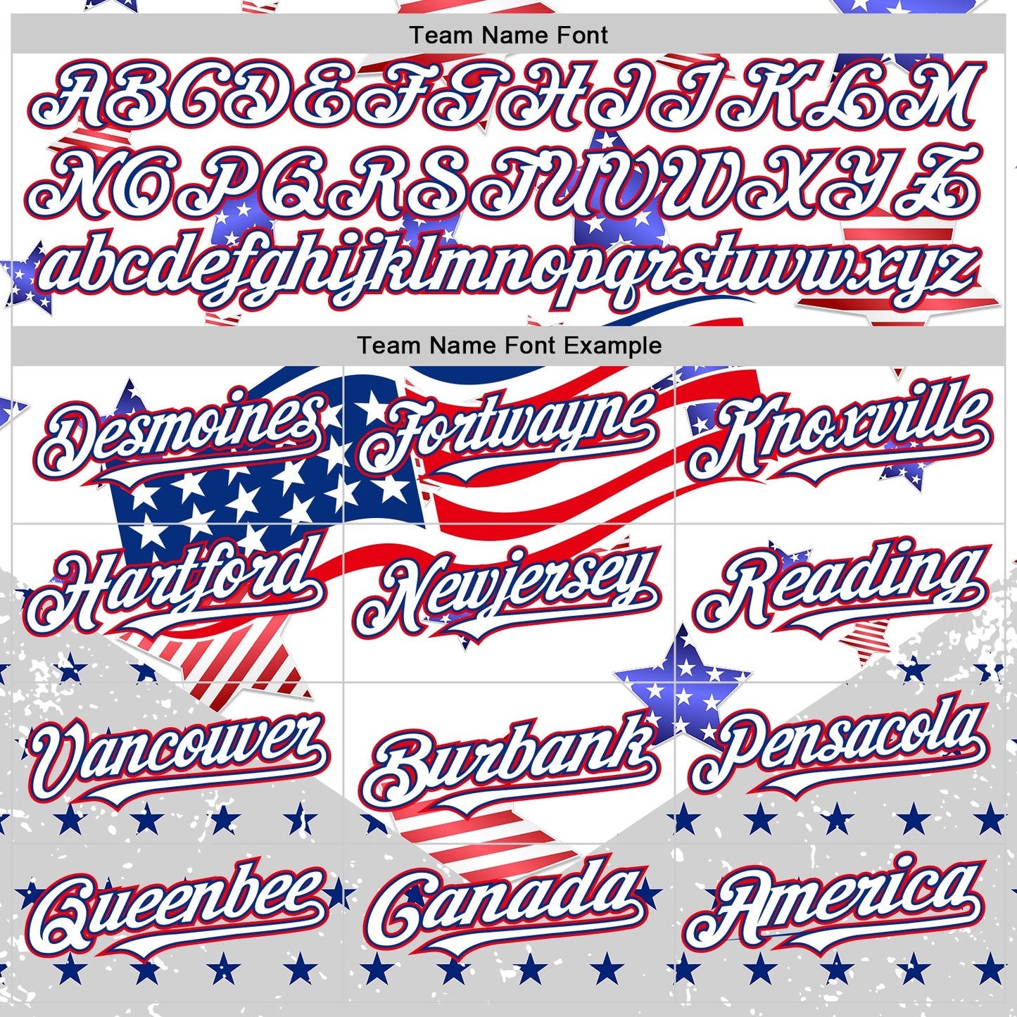 Custom White Royal-Fire Red 3D American Flag Stars Authentic Baseball Jersey view 4