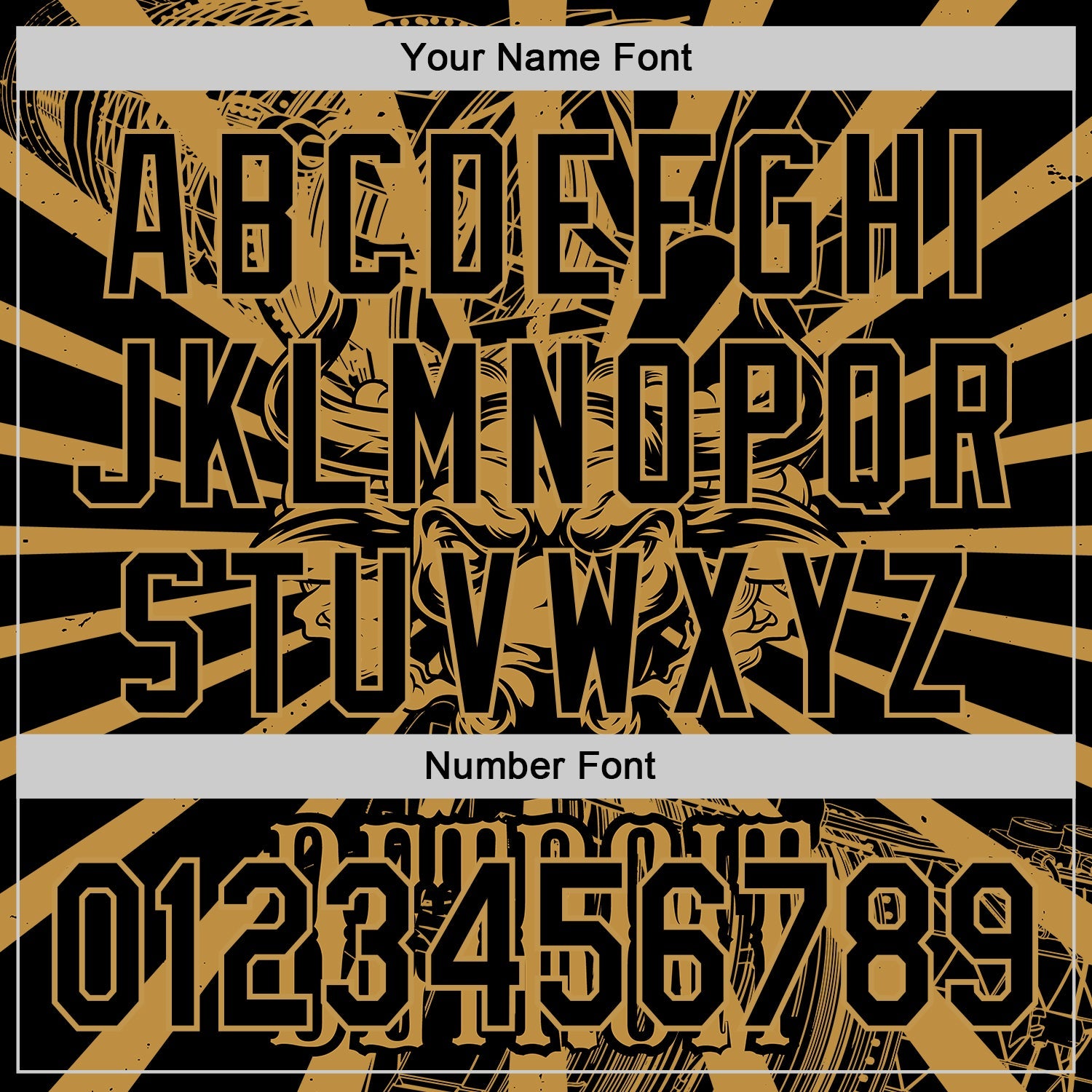 Custom Black Old Gold 3D Pattern Design Detroit Cityscape Steampunk Engine Bull Authentic Baseball Jersey view 5