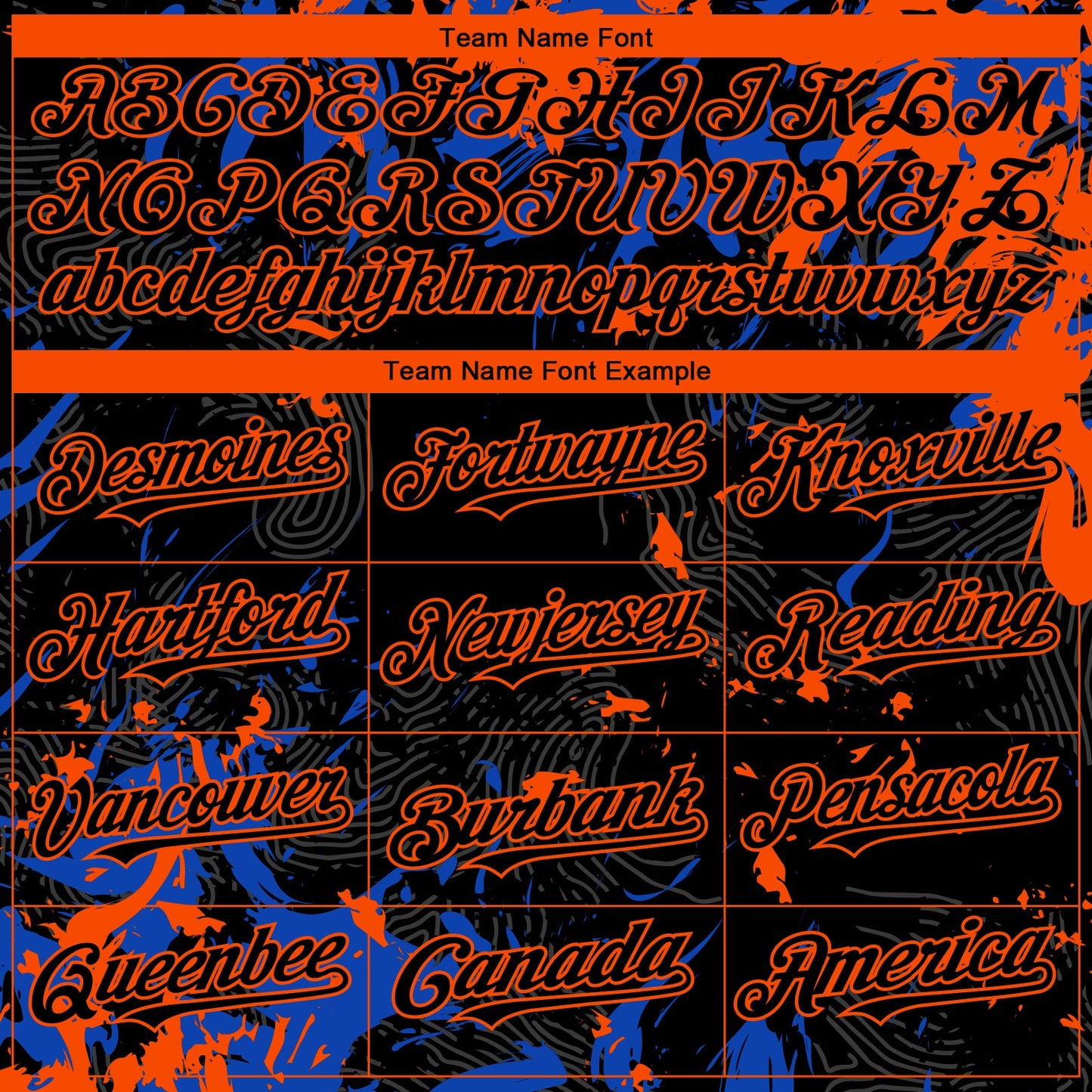 Custom Black Thunder Blue-Orange Splash Authentic Baseball Jersey view 4