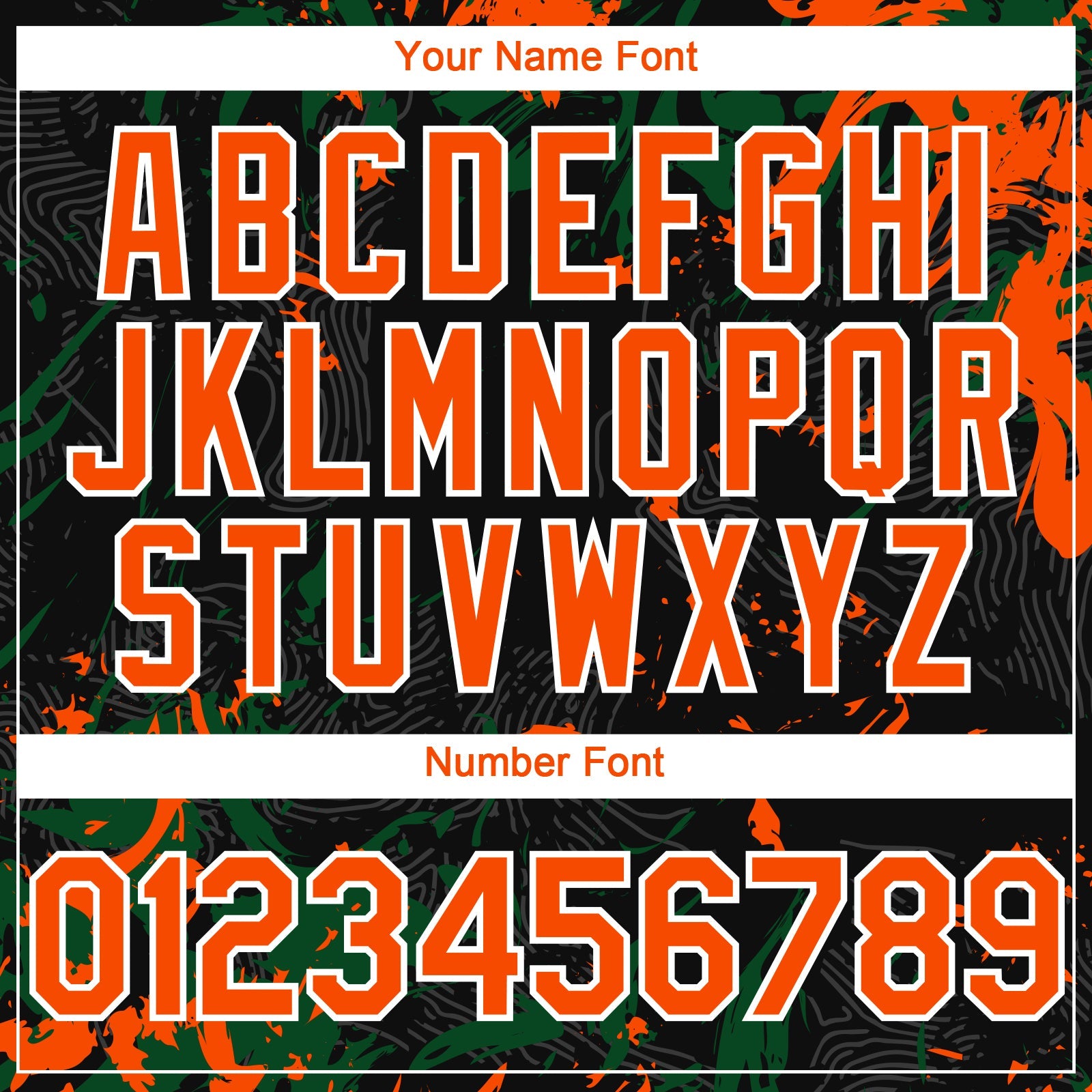 Custom Black Orange Green-White Splash Authentic Baseball Jersey view 5