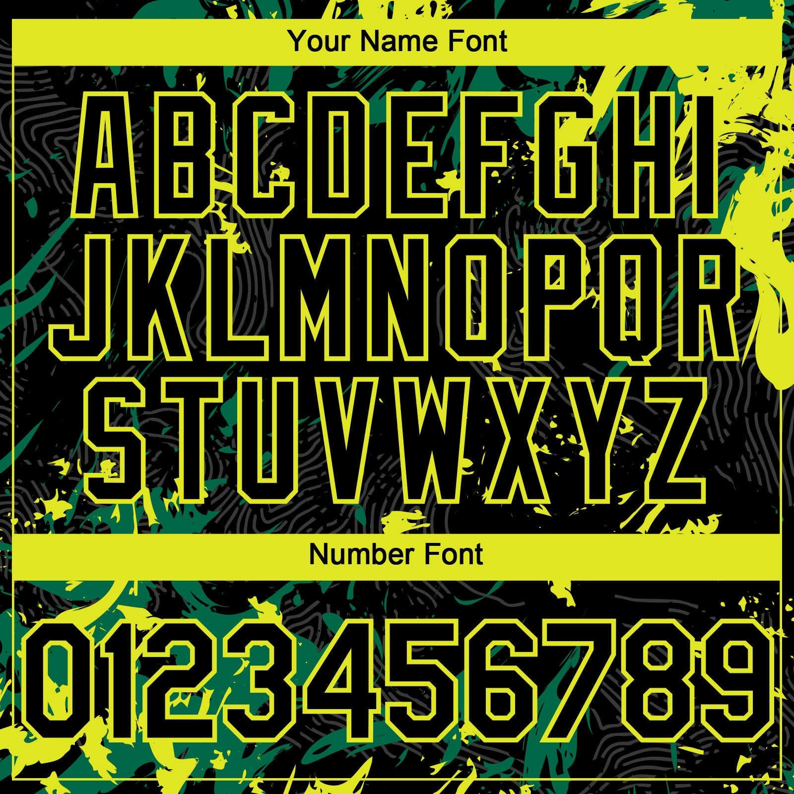 Custom Black Kelly Green-Neon Yellow Splash Authentic Baseball Jersey view 5