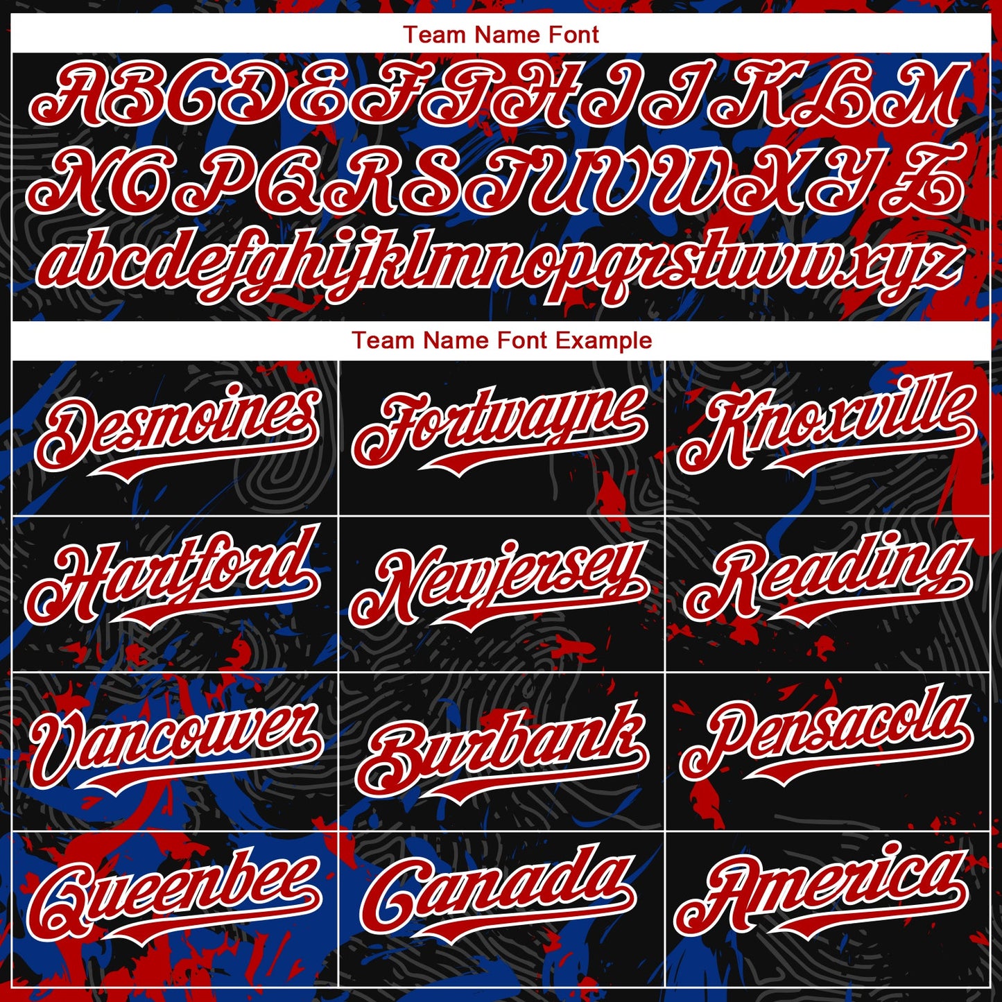 Custom Black Red Royal-White Splash Authentic Baseball Jersey view 4