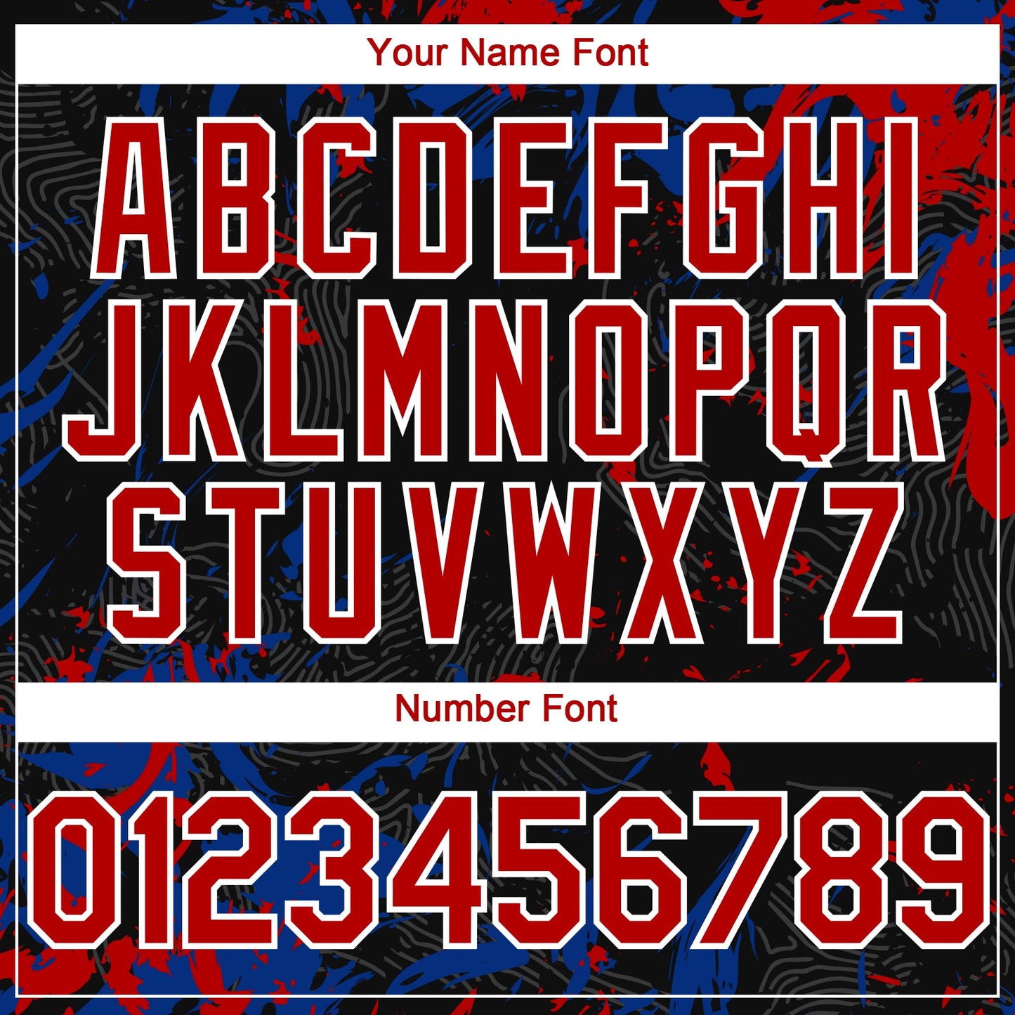 Custom Black Red Royal-White Splash Authentic Baseball Jersey view 5
