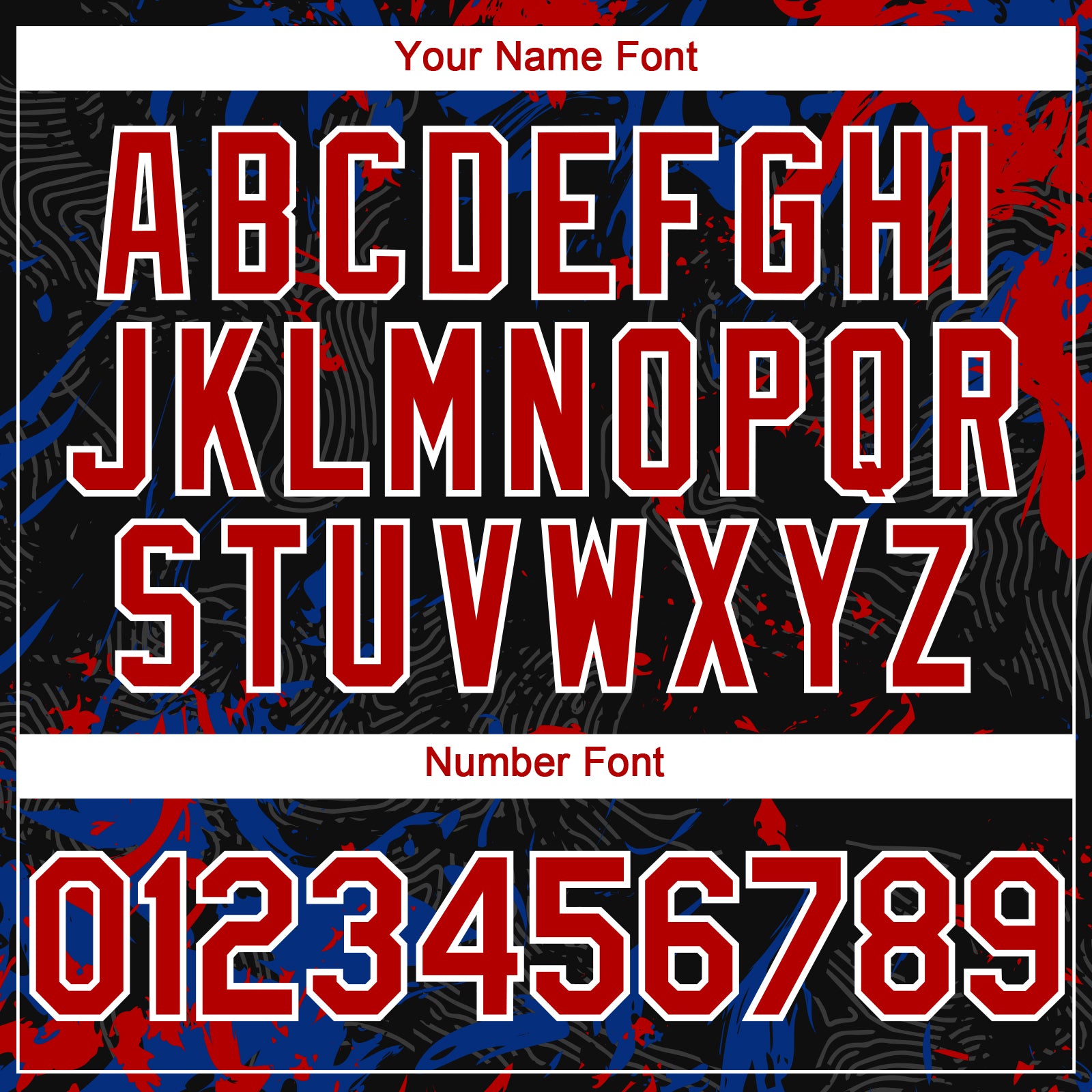Custom Black Red Royal-White Splash Authentic Baseball Jersey view 5