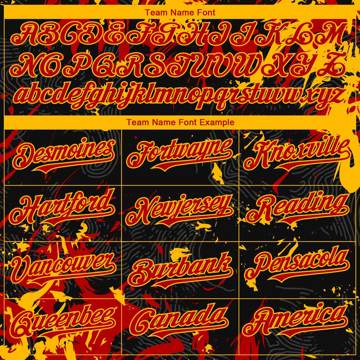 Custom Black Red-Gold Splash Authentic Baseball Jersey view 4