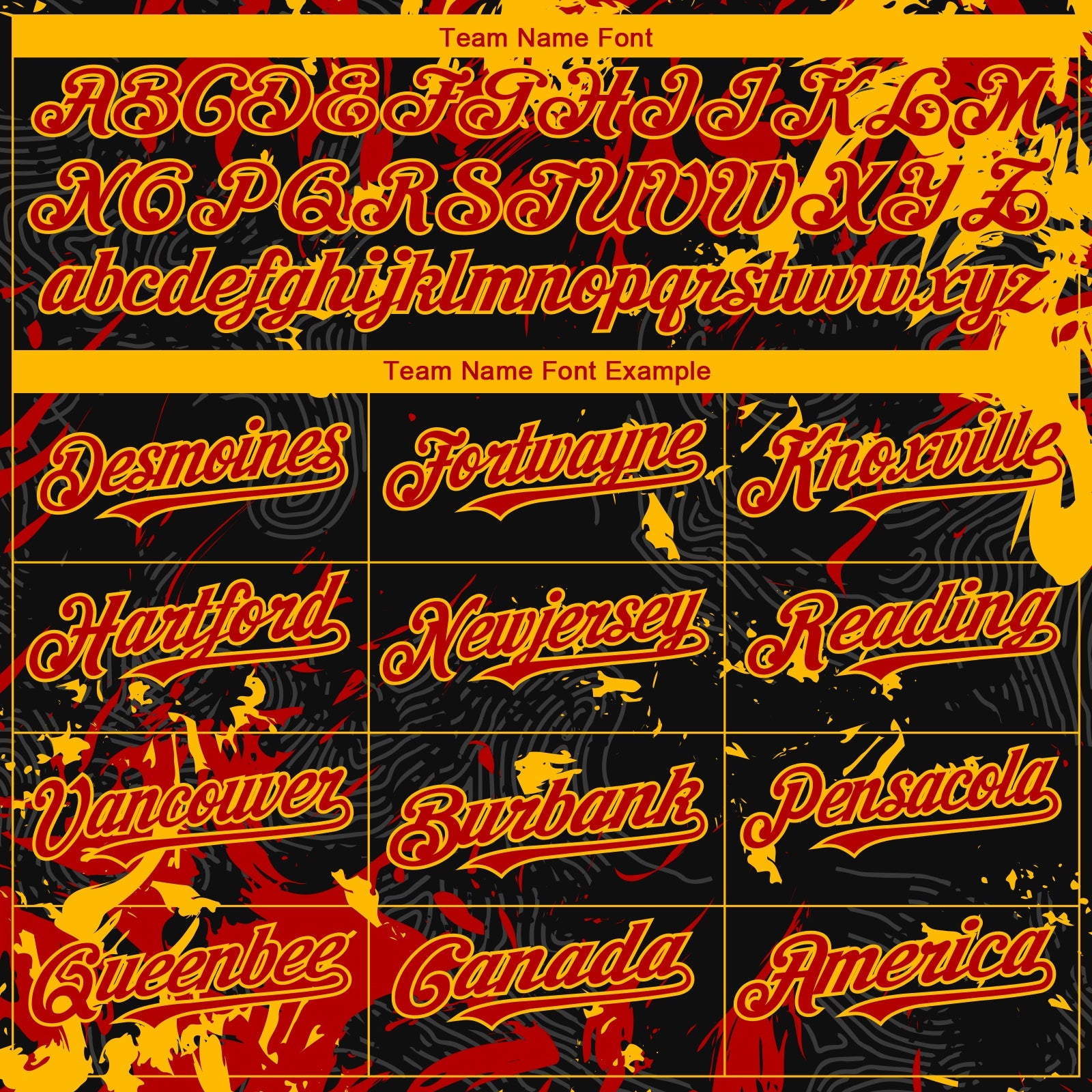 Custom Black Red-Gold Splash Authentic Baseball Jersey view 4