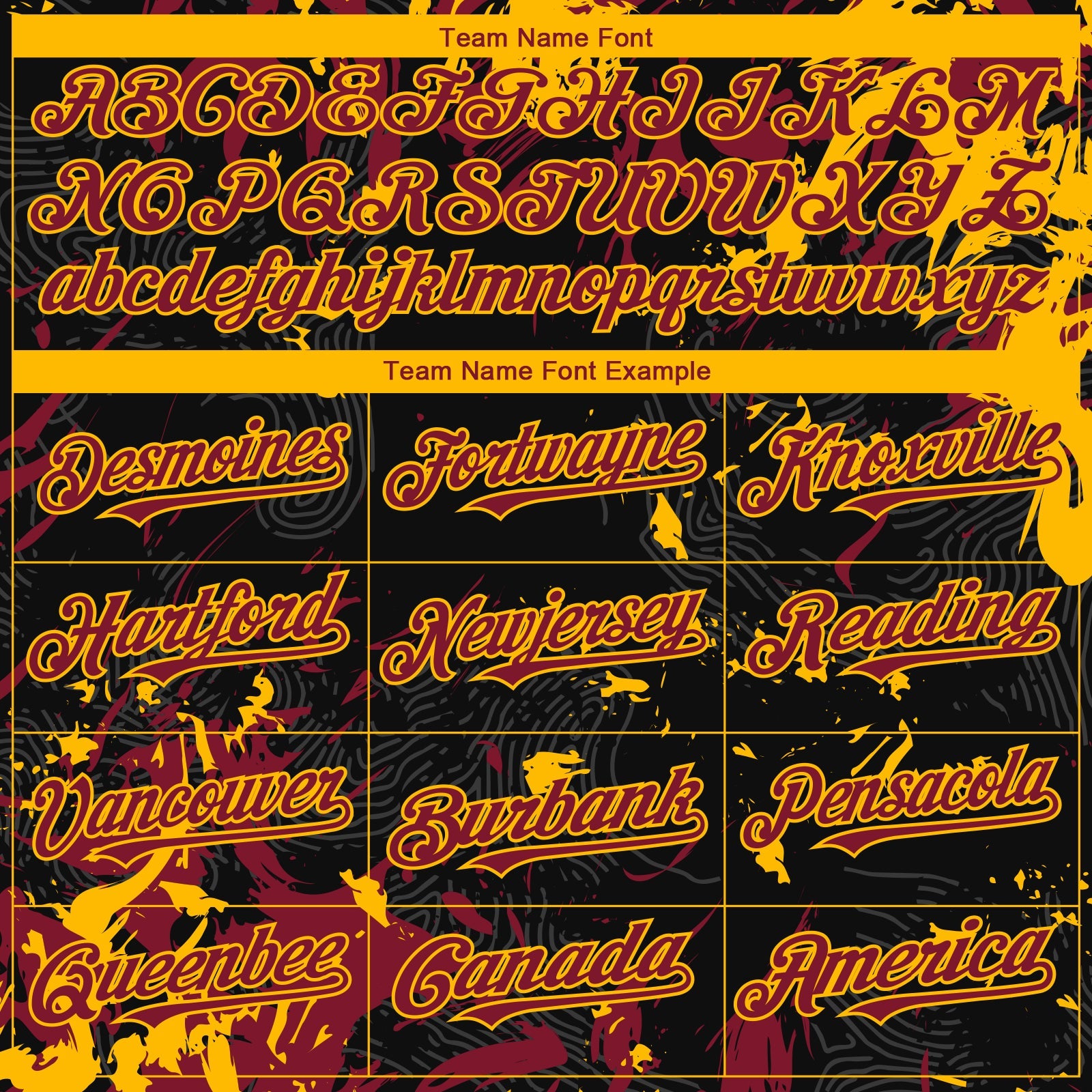 Custom Black Crimson-Gold Splash Authentic Baseball Jersey view 4