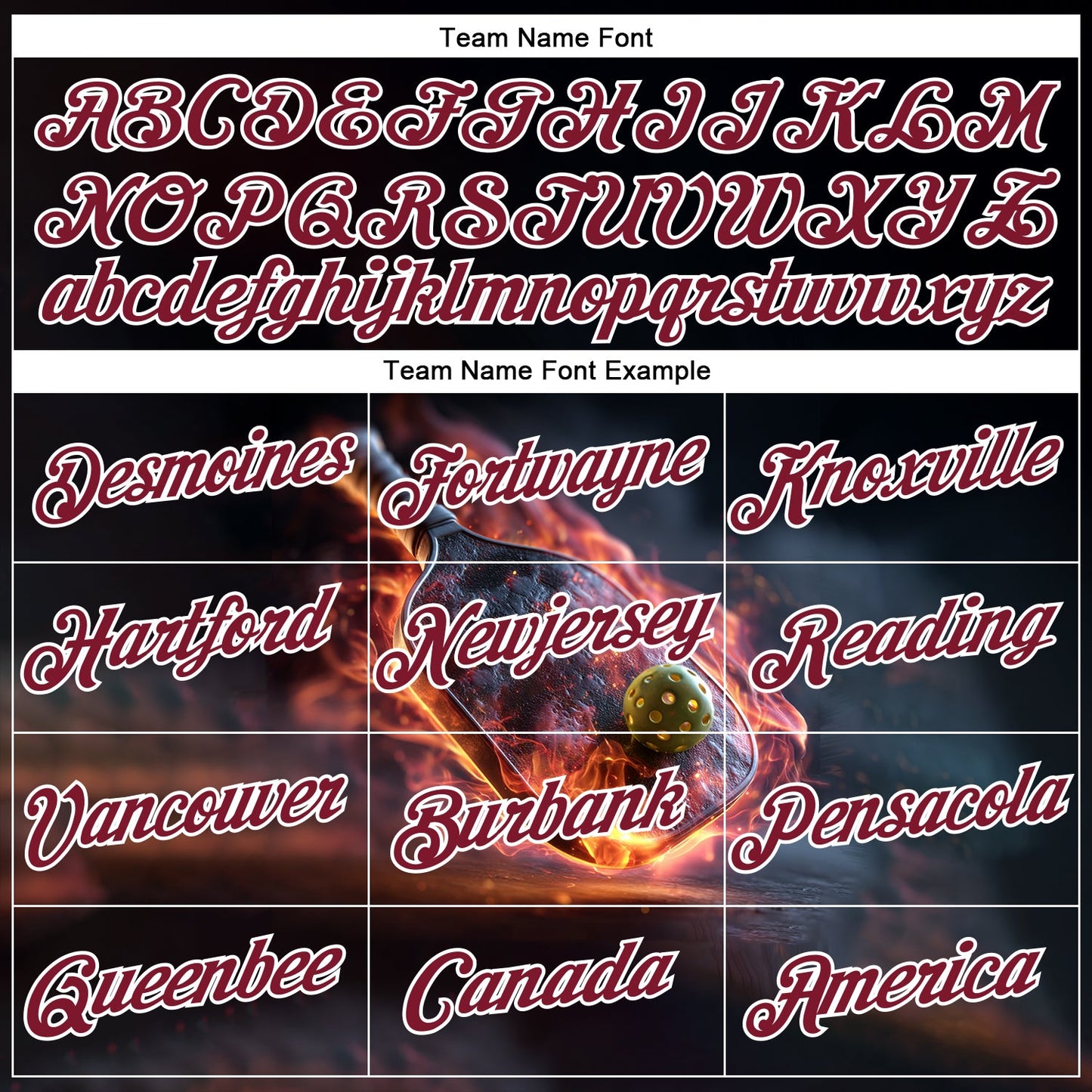 Custom Navy Crimson-White 3D Flame Pickleball Paddles Balls Performance T-Shirt view 3