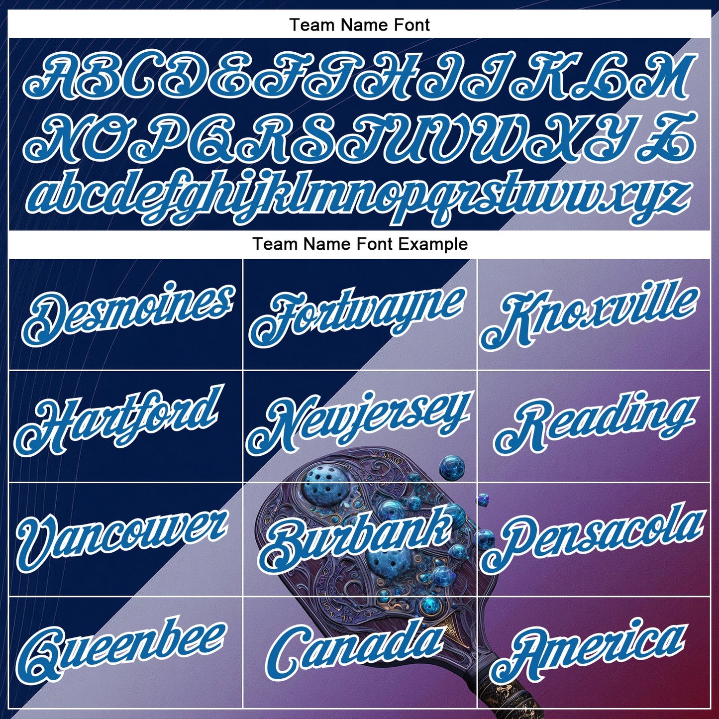 Custom Blue Purple-White 3D Pickleball Paddles Balls Blueberry Performance T-Shirt view 3