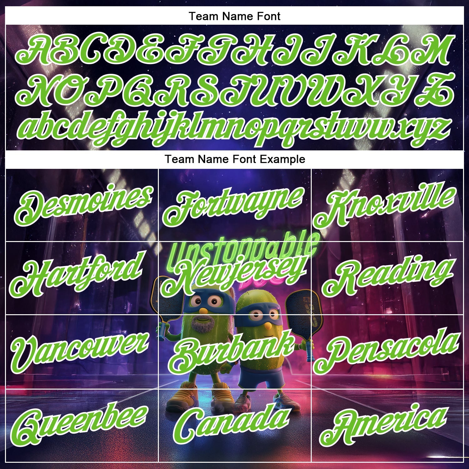 Custom Dark Purple Aurora Green-White 3D Funny Pickleball Paddles Performance T-Shirt view 3
