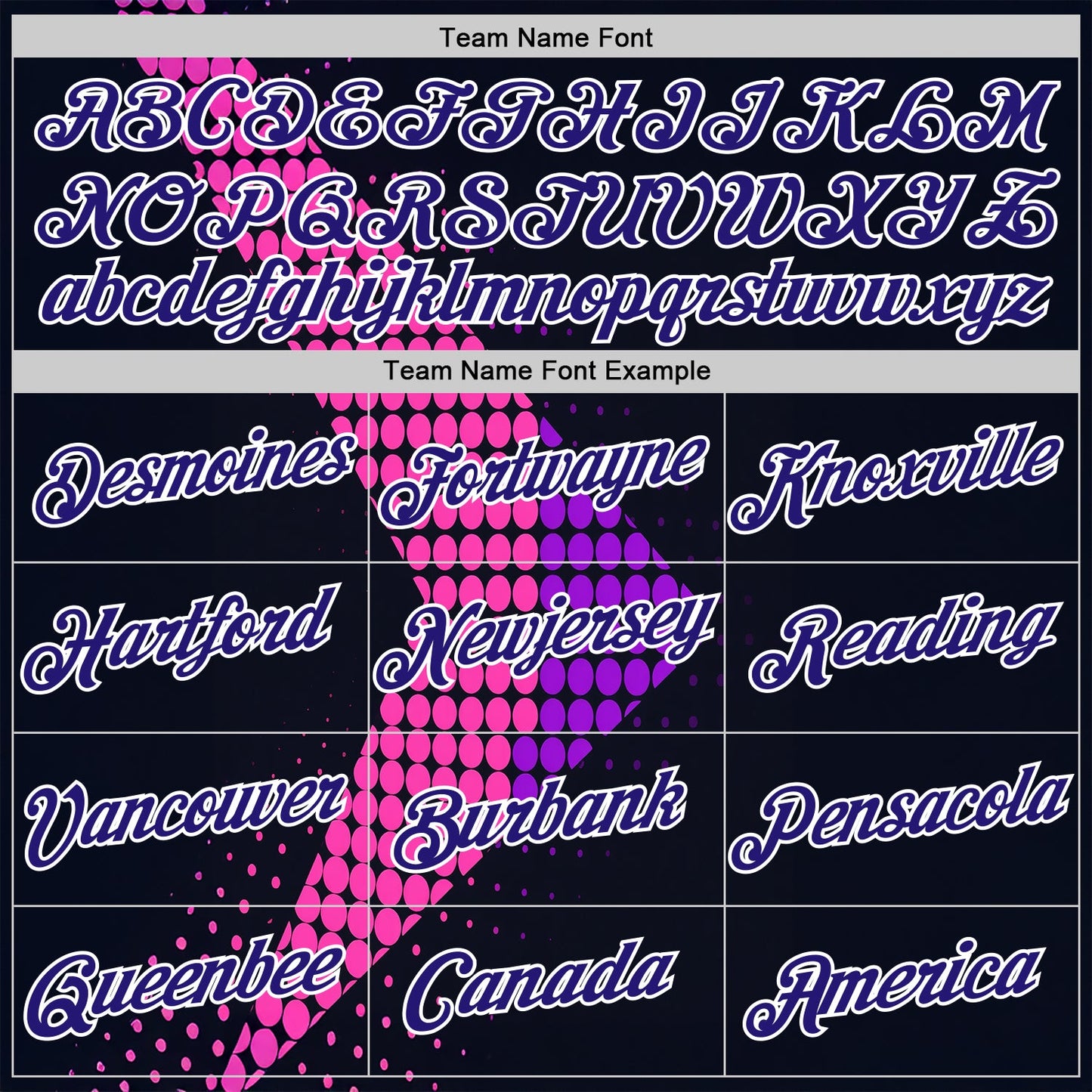 Custom Navy Dark Purple Pink-White 3D Pattern Design Neon Dots Sportswear Performance T-Shirt view 3